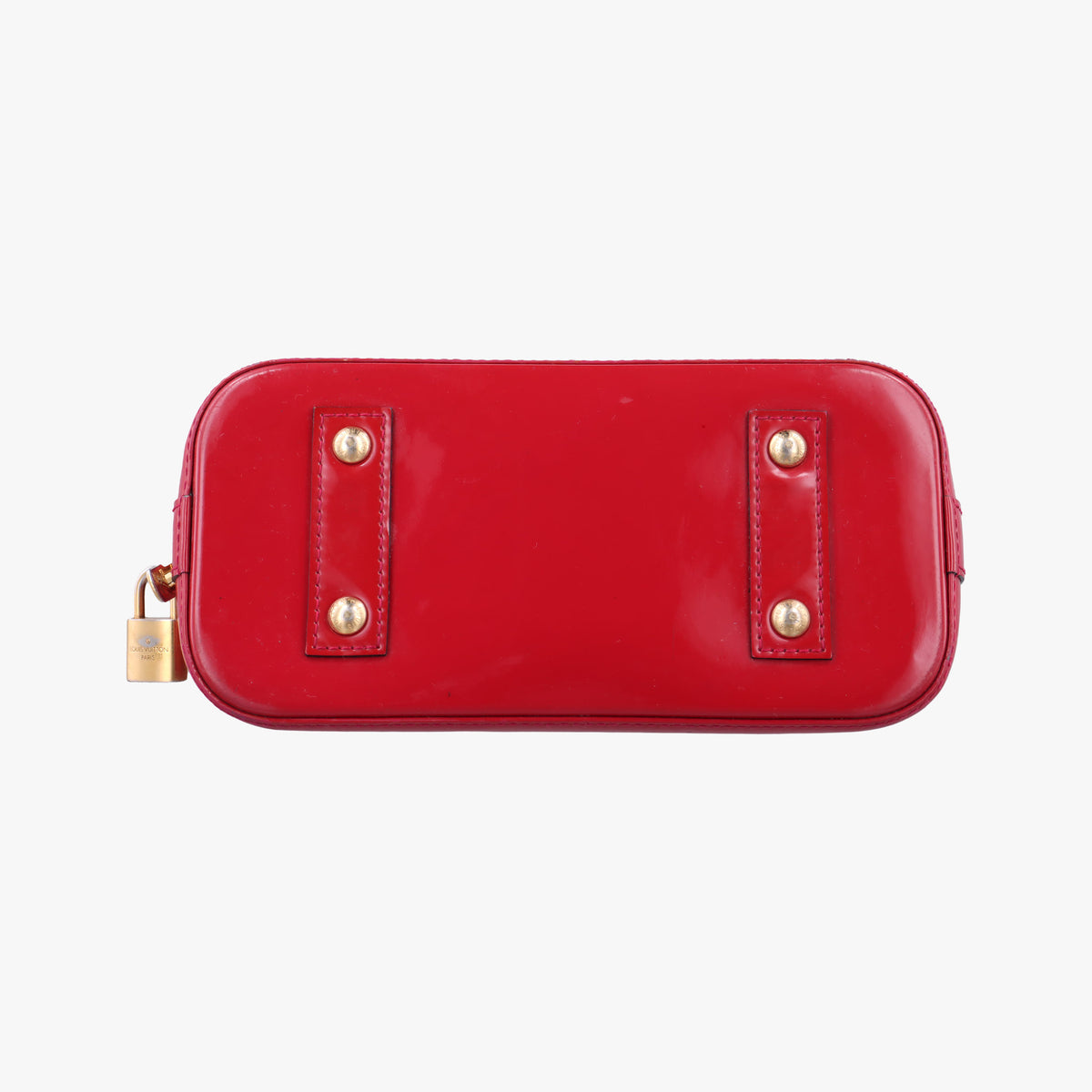 Pre-owned Louis Vuitton Alma BB pomme d'amour Vernis M91606 shoulderbag | stylenewstar