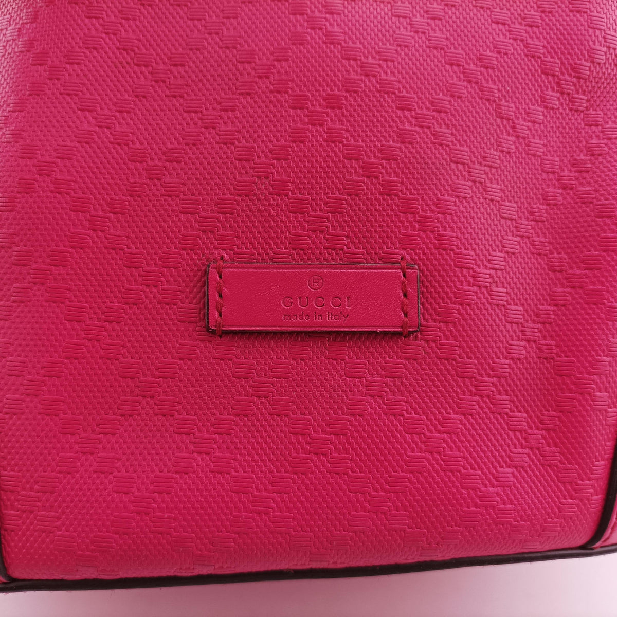 Bright Diamante Bucket Rose Leather 354229 I016082865ブライトディアマンテ バケット ローズ レッド レザー 354229 I016082865