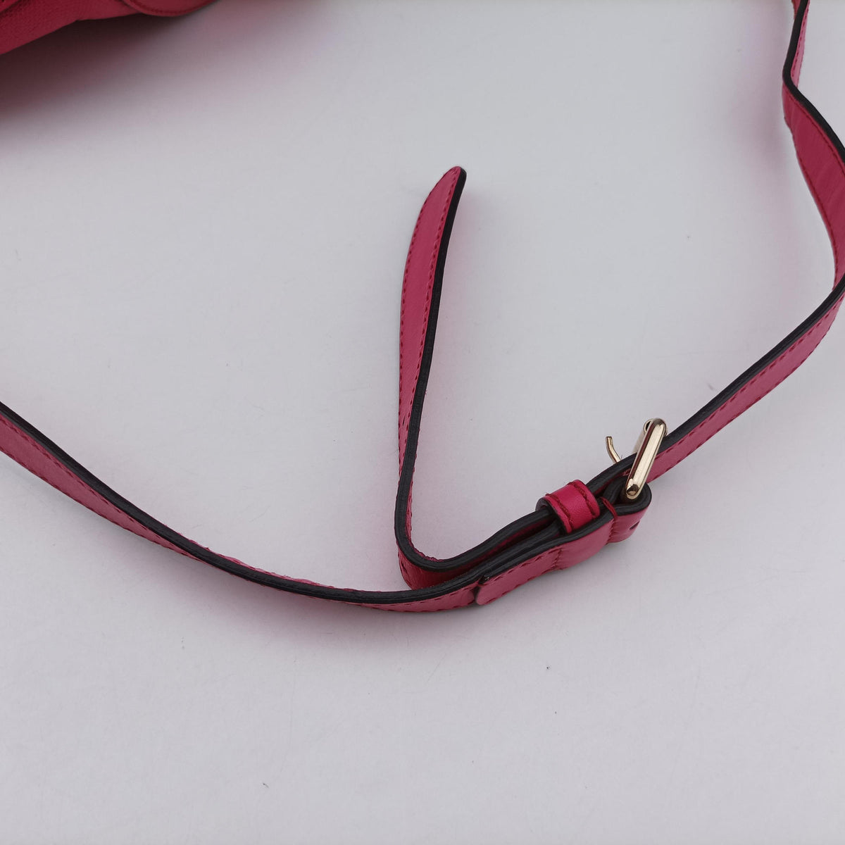 Bright Diamante Bucket Rose Leather 354229 I016082865ブライトディアマンテ バケット ローズ レッド レザー 354229 I016082865