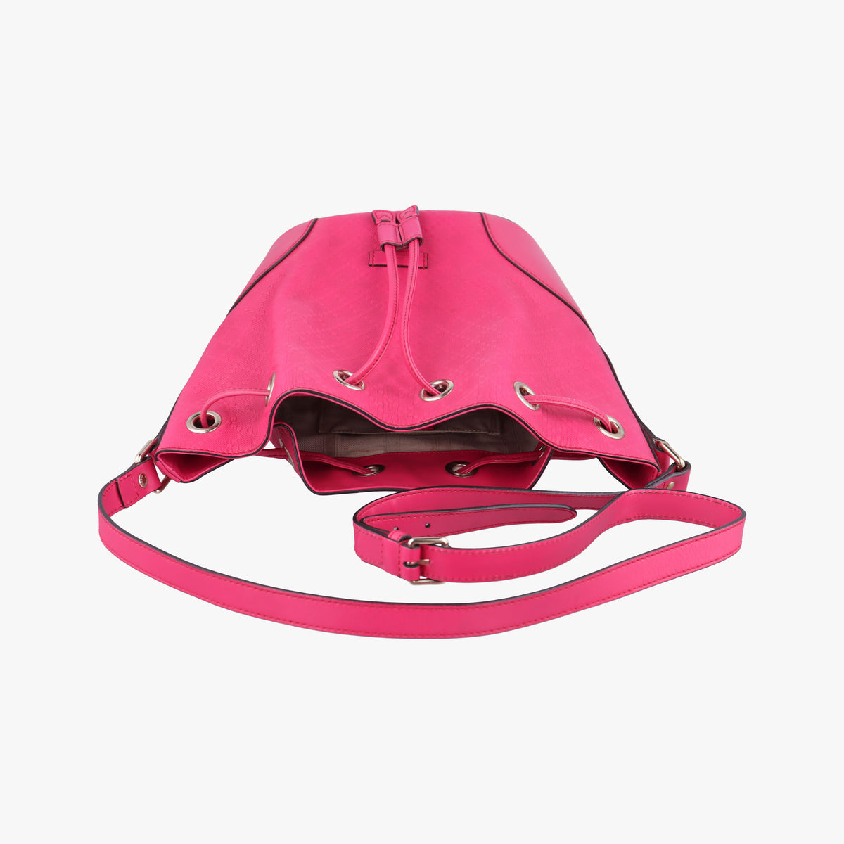 Bright Diamante Bucket Rose Leather 354229 I016082865ブライトディアマンテ バケット ローズ レッド レザー 354229 I016082865