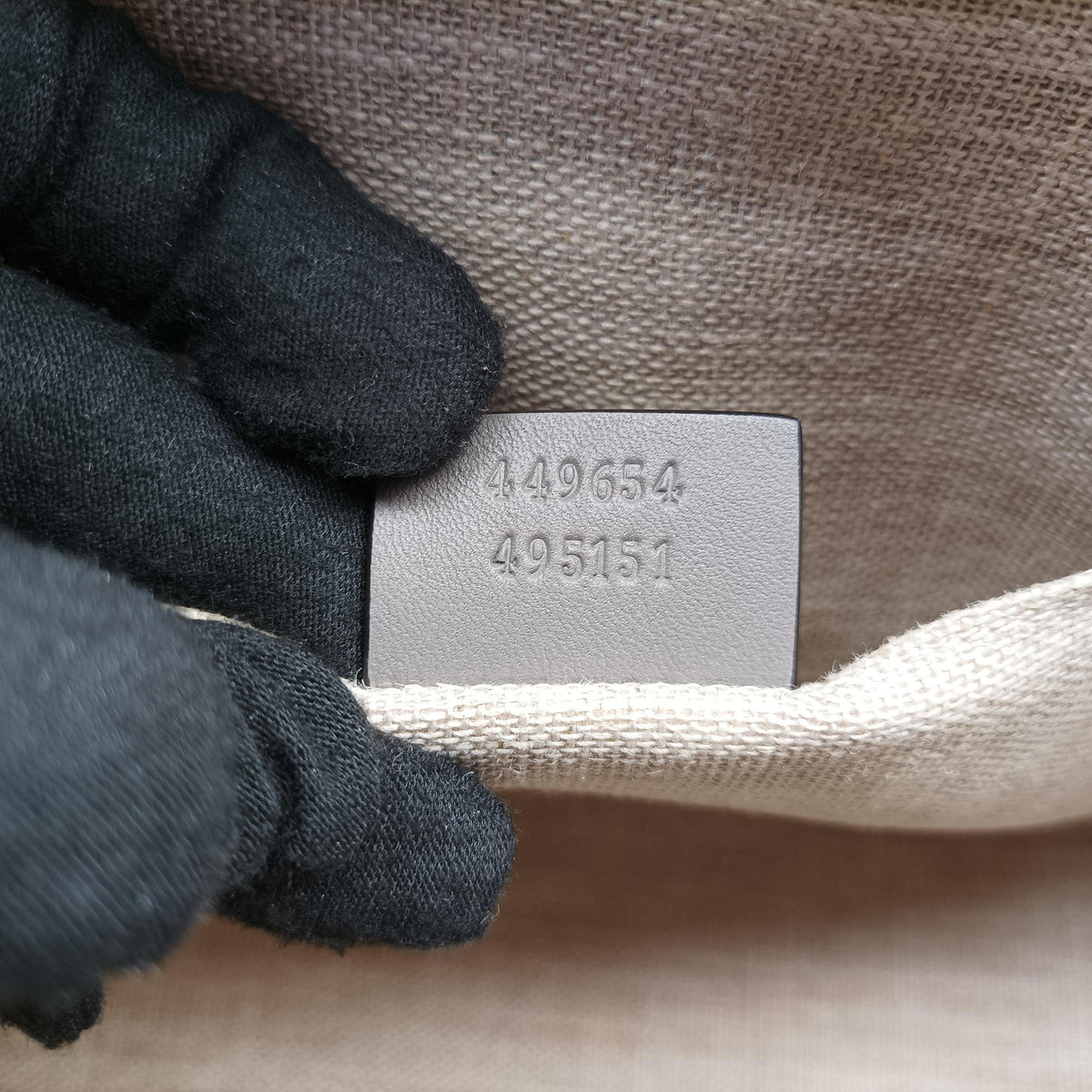 Microguccissima Grey Leather 449654 C025505235マイクログッチシマ グレー レザー 449654 C025505235