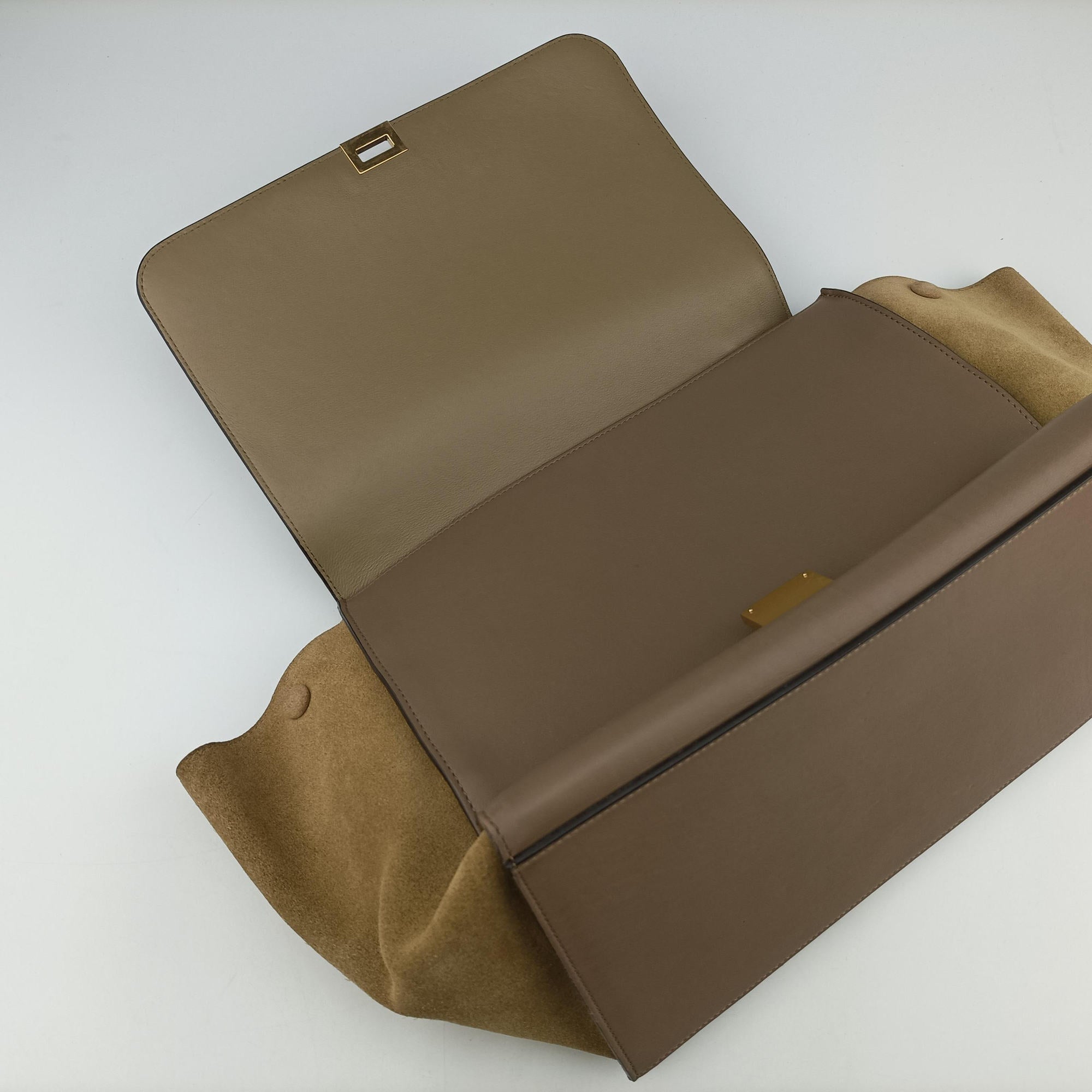 Trapeze Beige× Gray×brown Suede × leather U-CU-0112トラペーズミディアム ベージュ×グレー×ブラウン スエード×レザー U-CU-0112