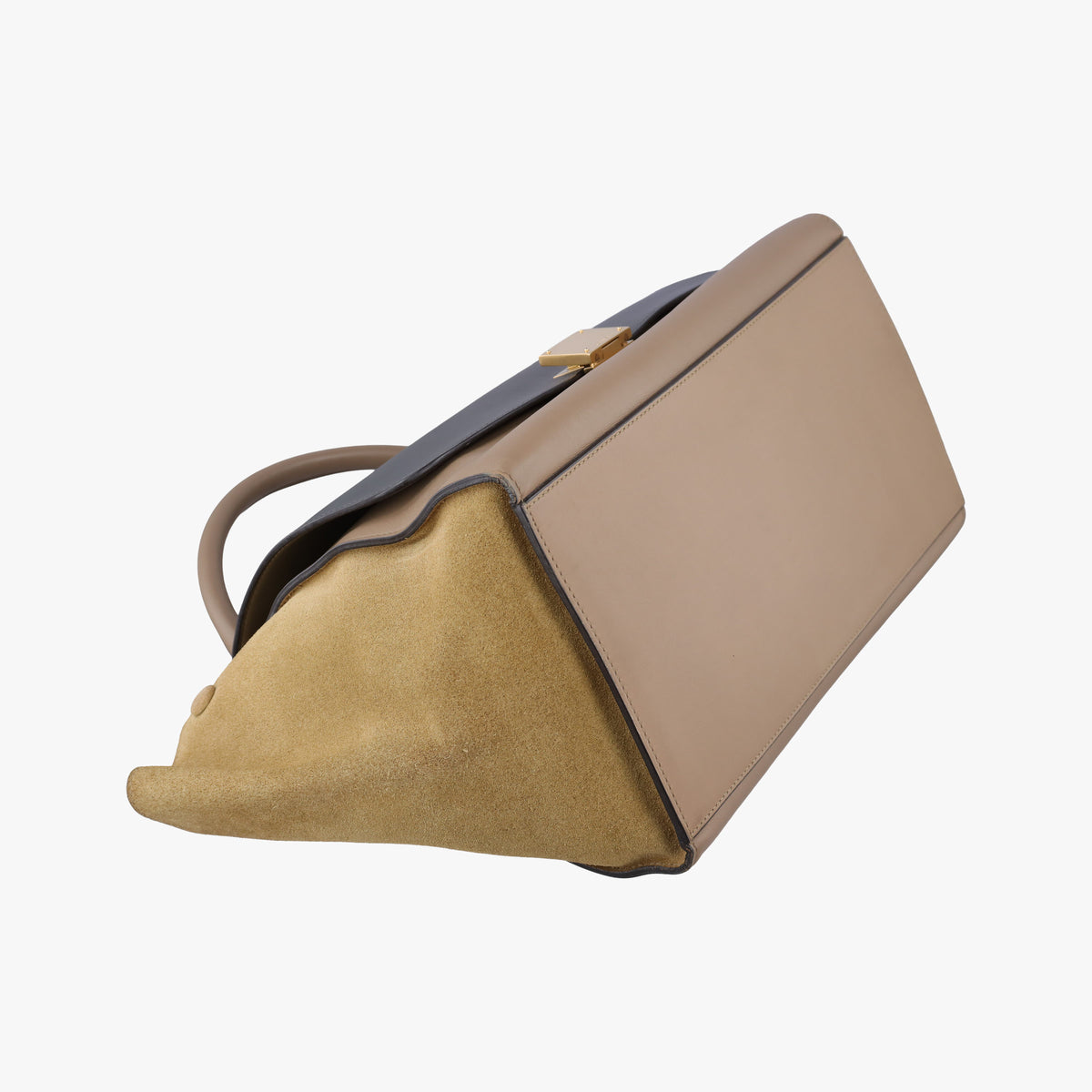 Trapeze Beige× Gray×brown Suede × leather U-CU-0112トラペーズミディアム ベージュ×グレー×ブラウン スエード×レザー U-CU-0112