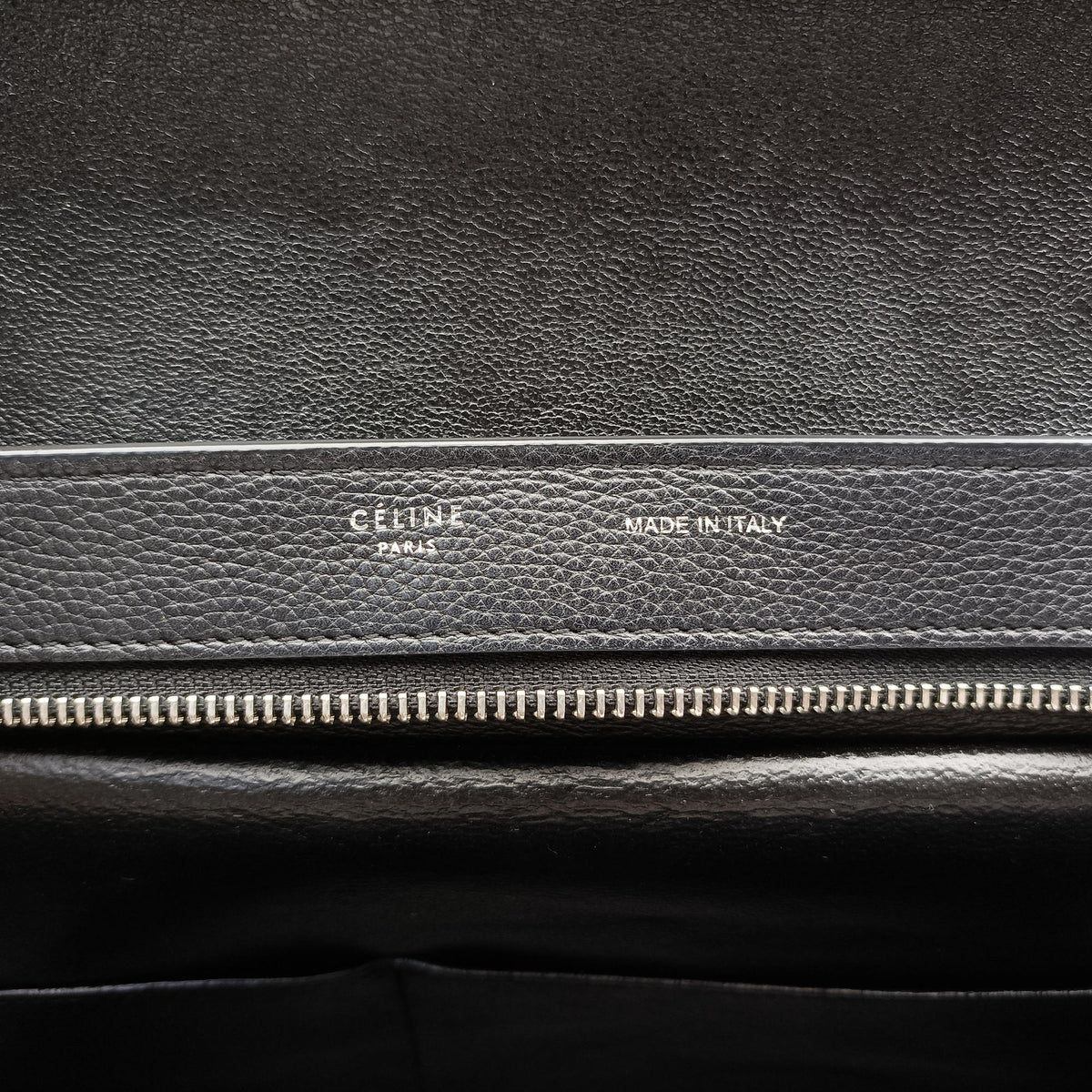 Pre-owned Celine Trapeze Blue×Black×Beige leather shoulderbag | stylenewstar