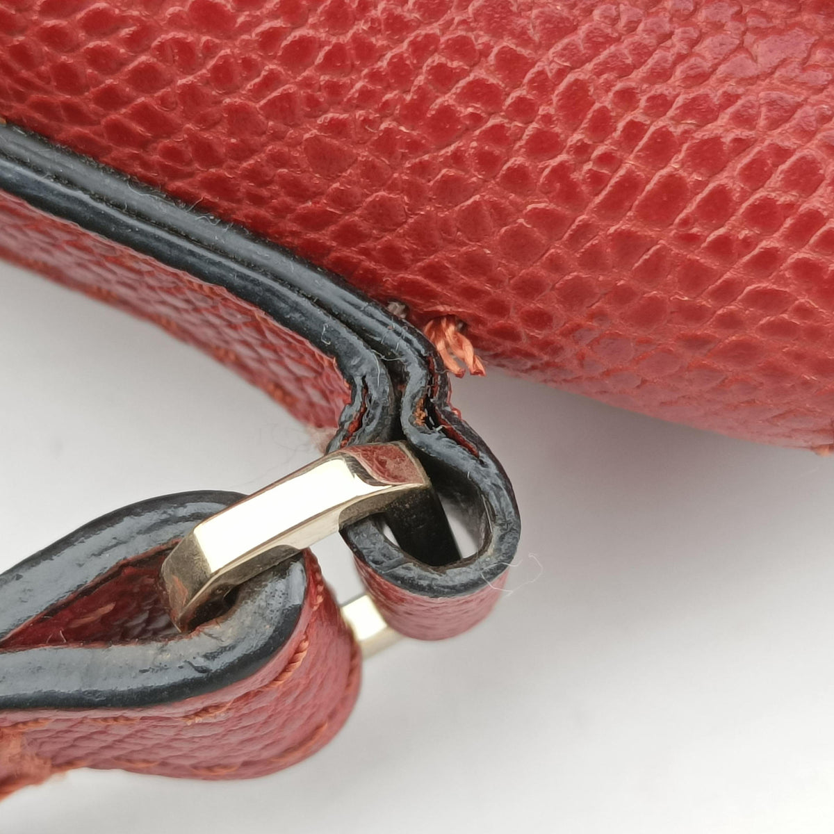 Pre-owned Valextra Iside Terracotta Soft Calfskin Leather shoulderbag | stylenewstar