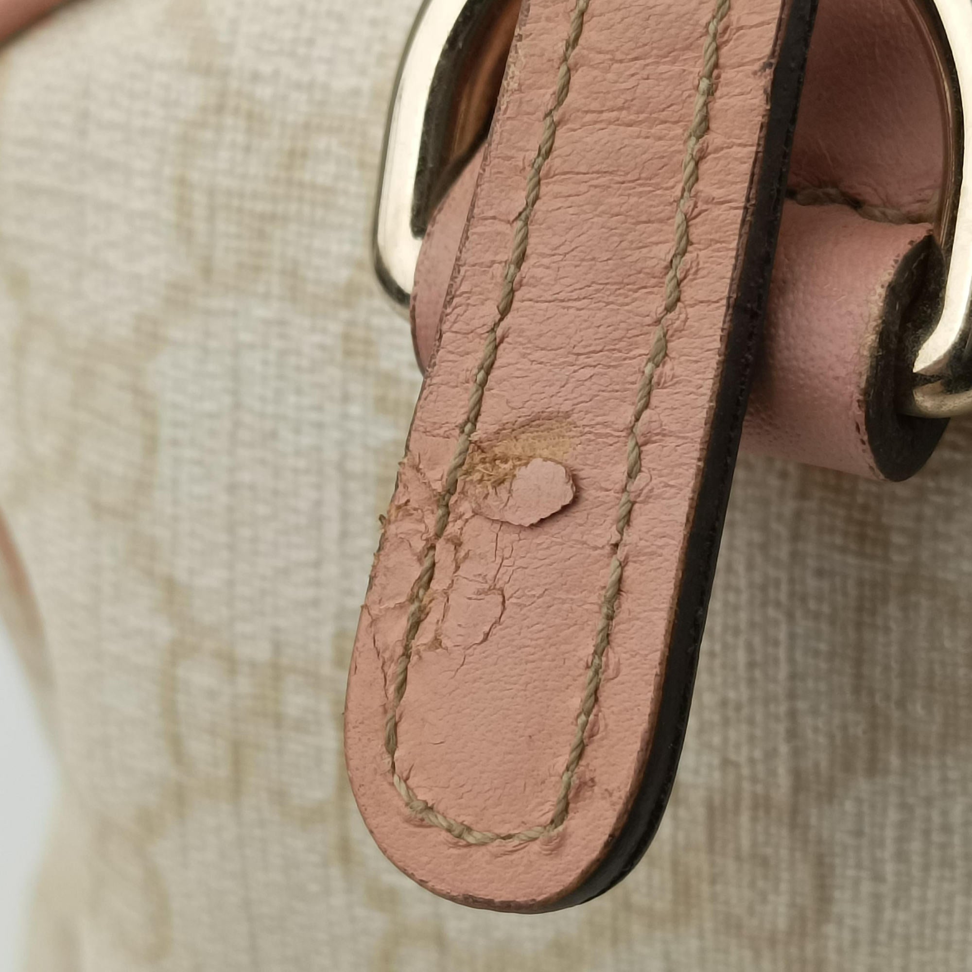 UNICEF Joy White×Pink PVC coated canvas×Leather 189895 D1885556ユニセフ ジョイ ホワイト×ピンク PVCコーティングキャンバス×レザー 189895 D1885556