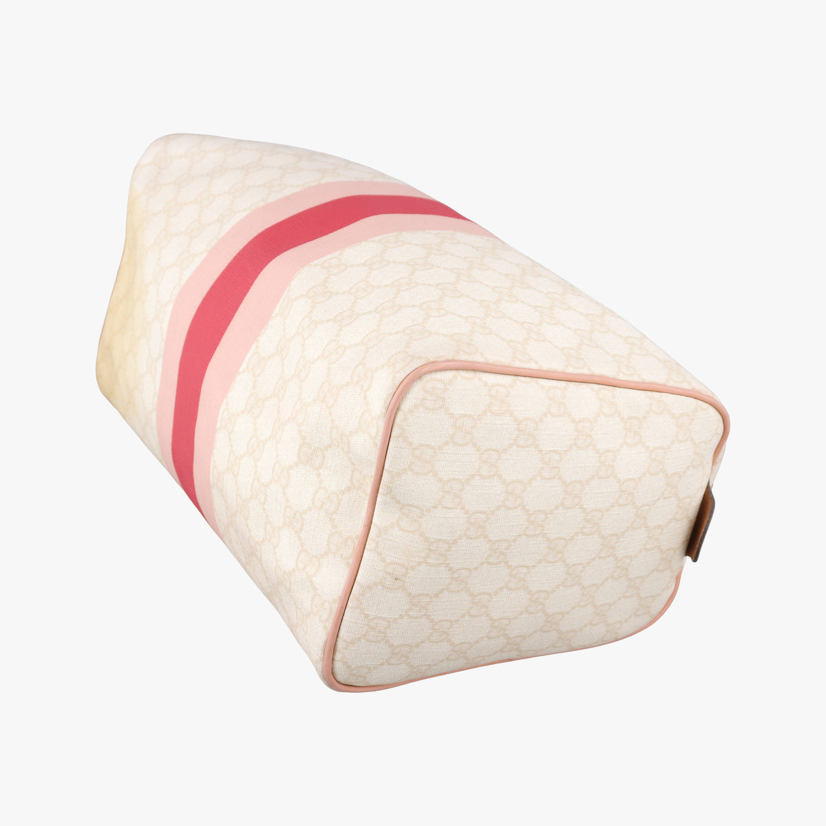 UNICEF Joy White×Pink PVC coated canvas×Leather 189895 D1885556ユニセフ ジョイ ホワイト×ピンク PVCコーティングキャンバス×レザー 189895 D1885556