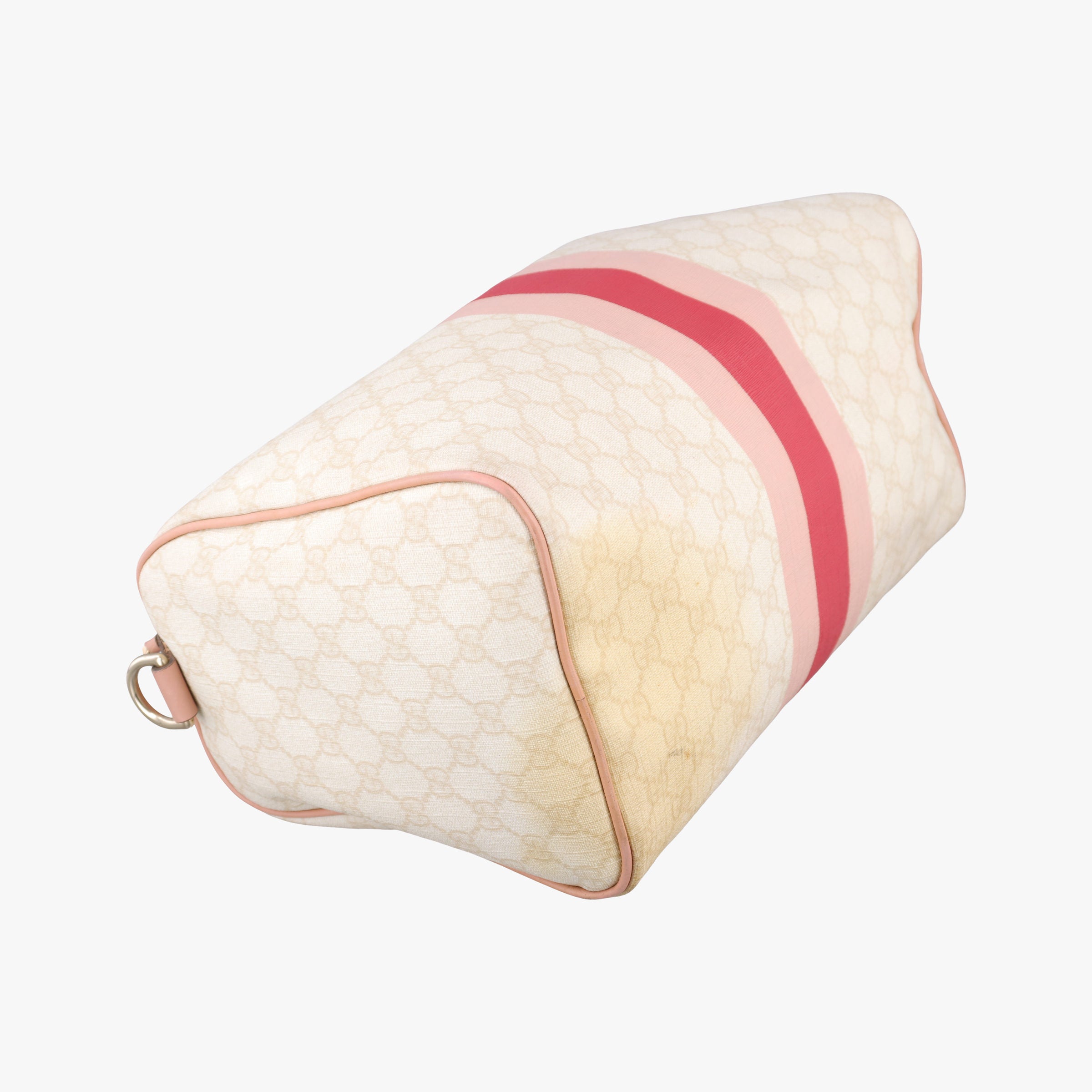 UNICEF Joy White×Pink PVC coated canvas×Leather 189895 D1885556ユニセフ ジョイ ホワイト×ピンク PVCコーティングキャンバス×レザー 189895 D1885556