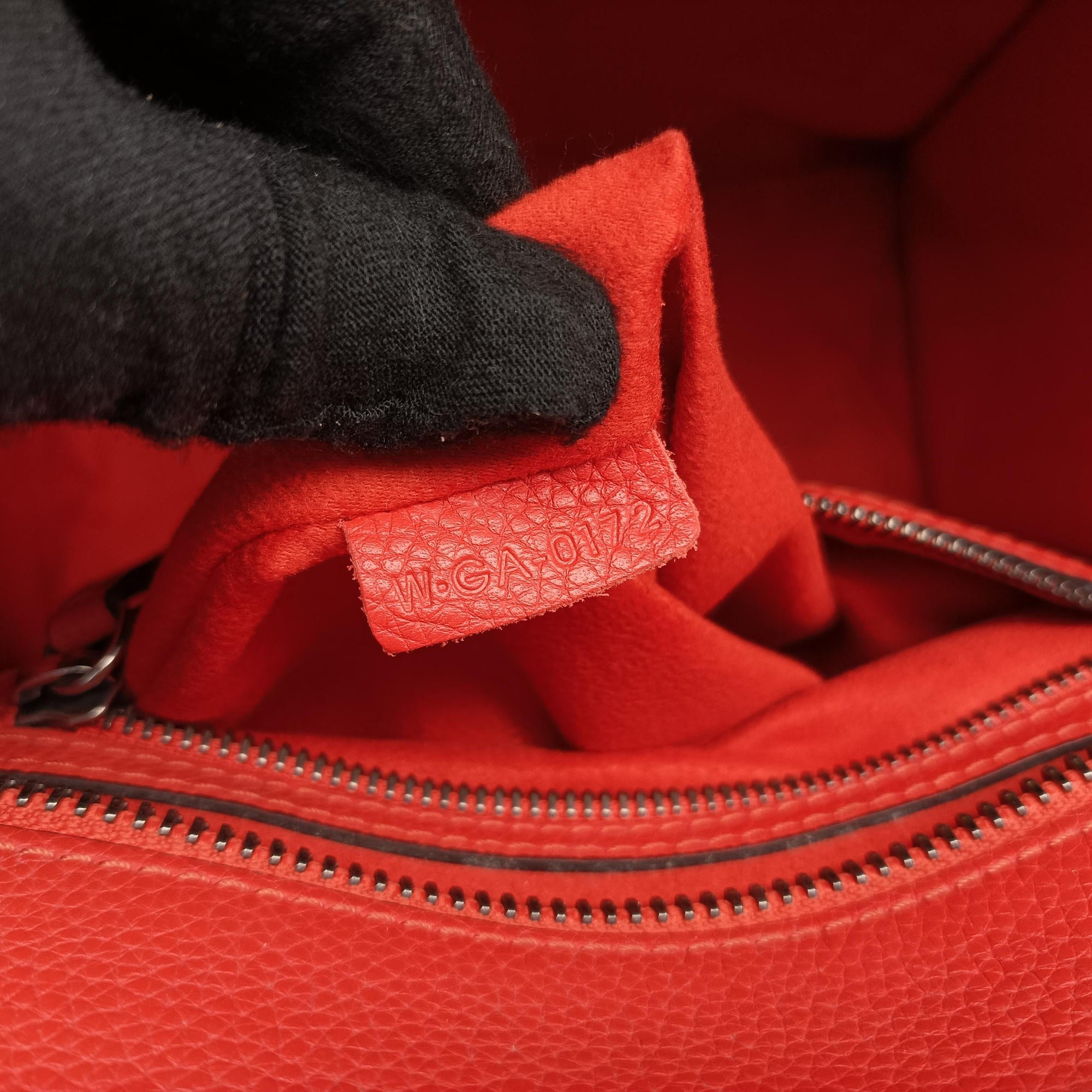 Luggage Micro shopper Orange Leather W-GA-0172ラゲージマイクロショッパー オレンジ レザー W-GA-0172