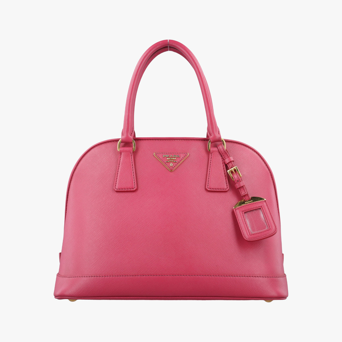 Pre-owned Prada Promenade Pink SAFFIANO Leather BN2558 handbag | stylenewstar