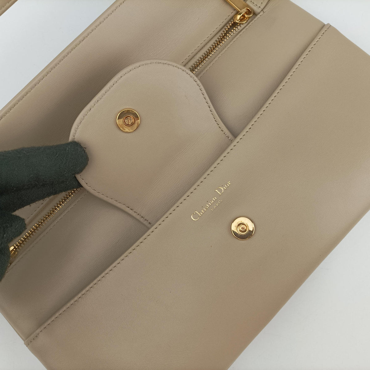 Diordouble Beige Leather 10-MA-0221ディオールダブル ベージュ レザー 10-MA-0221