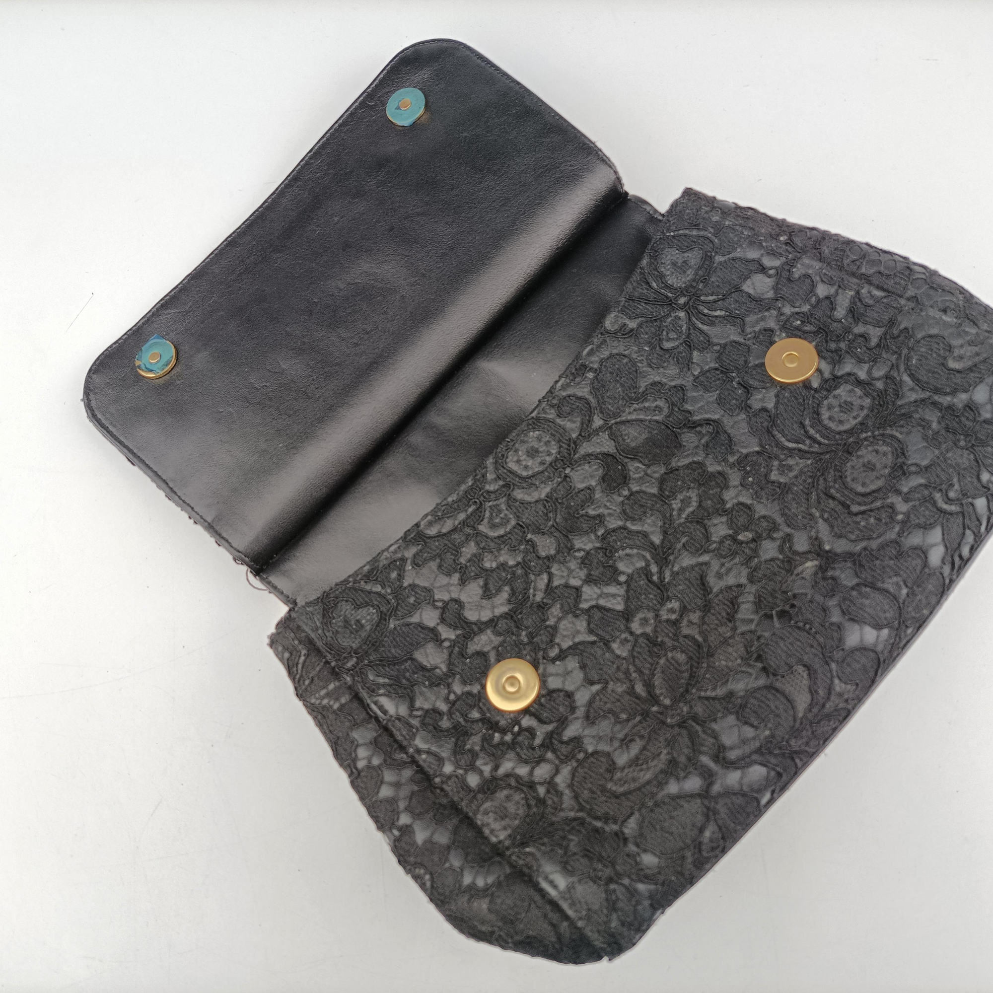 SICILY Black Leather×Crochet 48シシリー ブラック レザー×クロッシェ 48