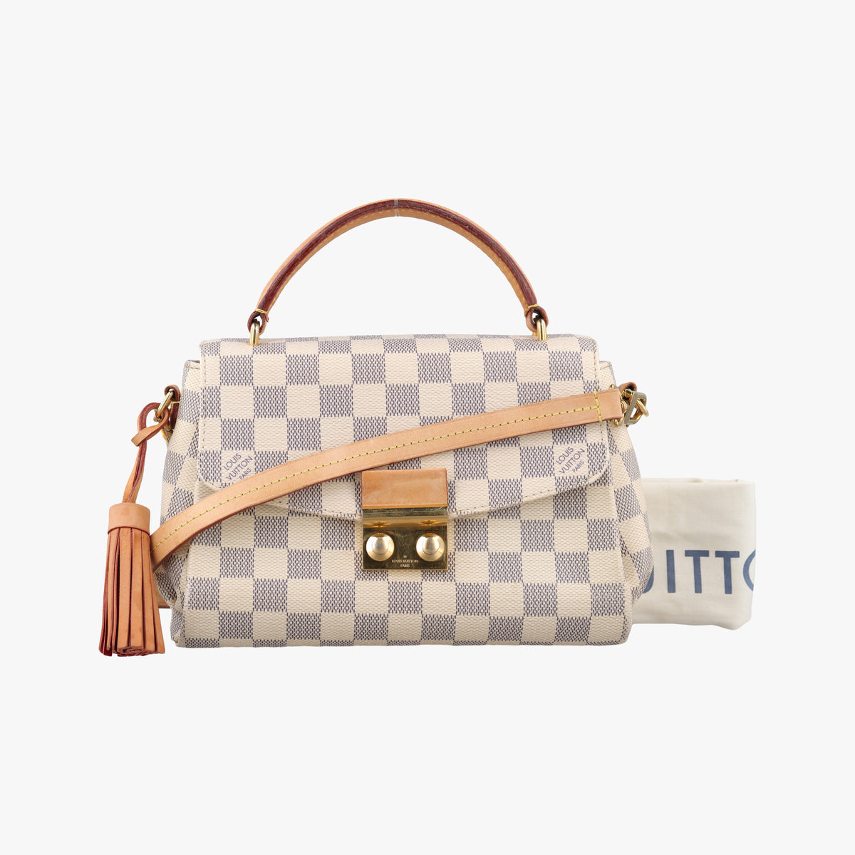 CROISETTE Azur Damier Canvas N41581 TR2137 IC Chipクロワゼット アズール ダミエキャンバス N41581 TR2137 ICチップ