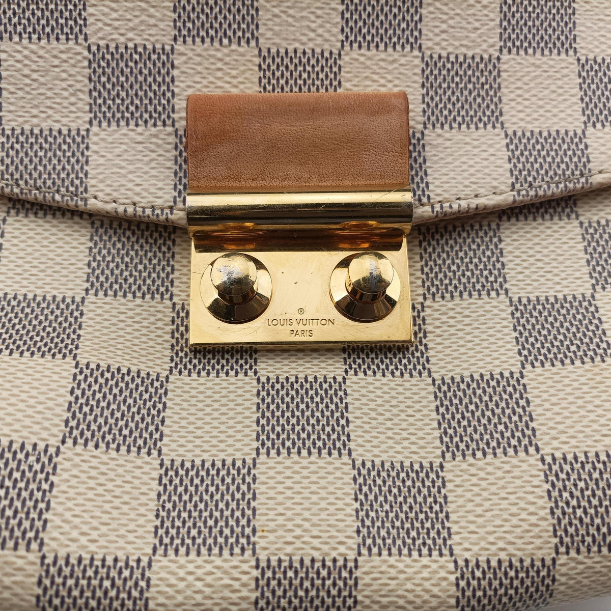 CROISETTE Azur Damier Canvas N41581 TR2137 IC Chipクロワゼット アズール ダミエキャンバス N41581 TR2137 ICチップ