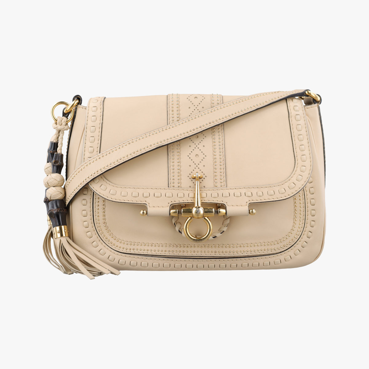 Snaffle Bit Beige Leather 263955 D8803619スナッフルビット ベージュ レザー 263955 D8803619