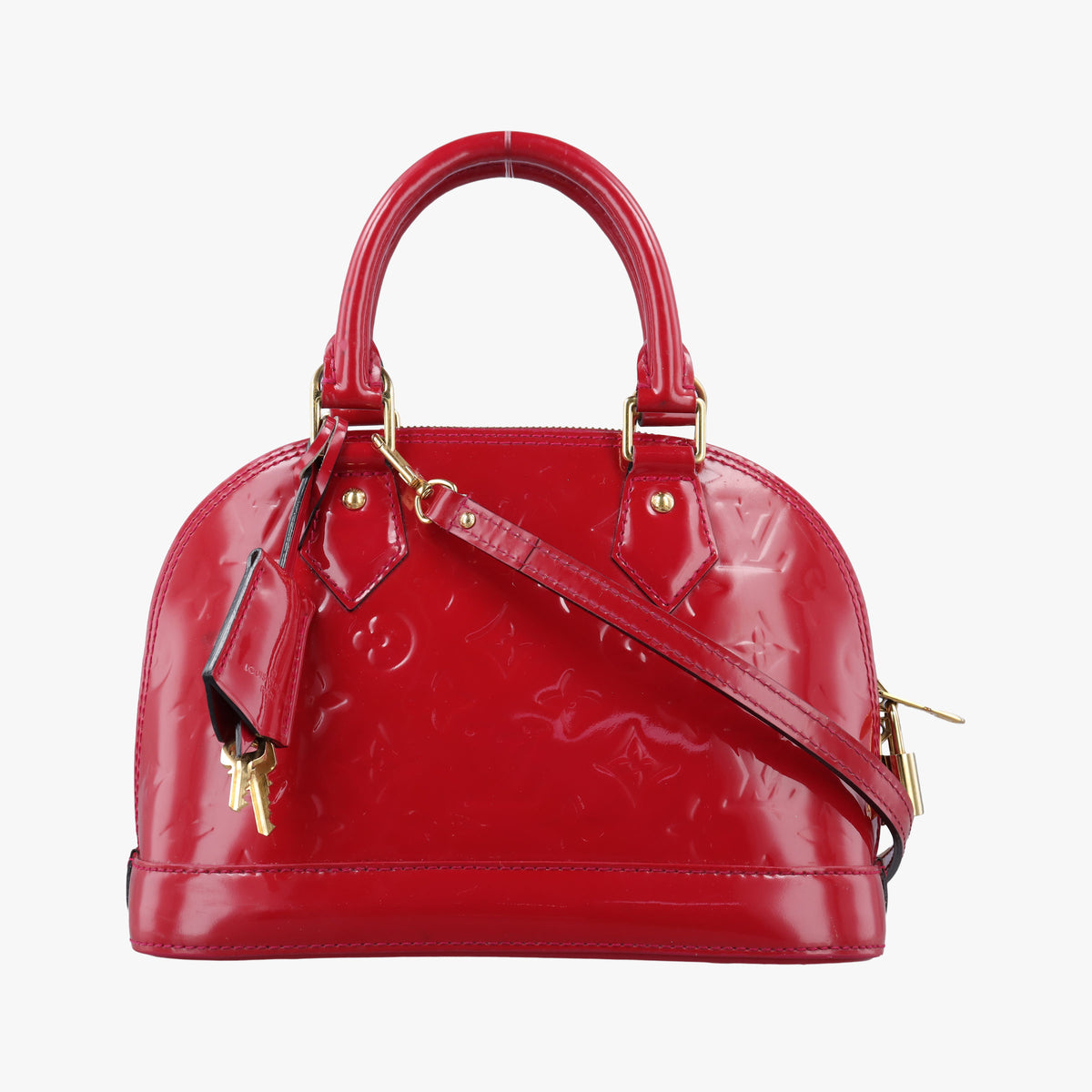 Secondhand Louis Vuitton Alma BB pomme d'amour Vernis M90174 shoulderbag | stylenewstar
