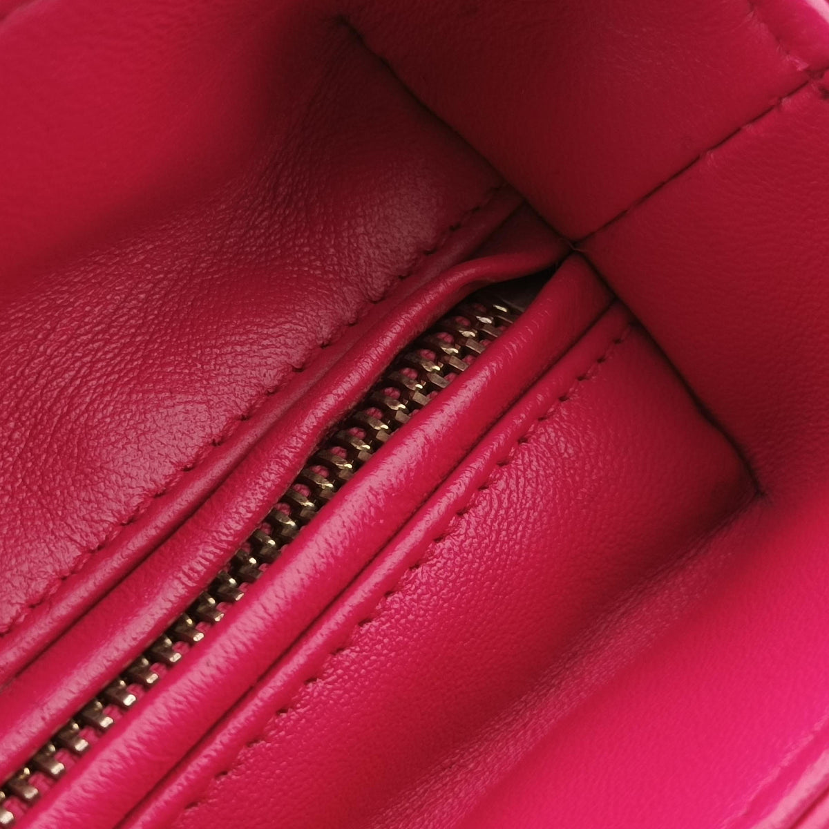 Lady diorRoseLambskin15-BO-0193レディ ディオールローズ ラムスキン15-BO-0193