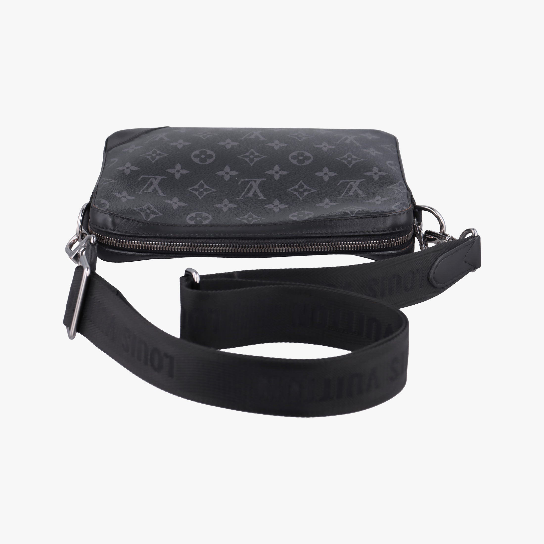 Trio Messenger Gris Monogram Shadow M46603 IC Chipトリオ メッセンジャー グリ モノグラム シャドウ M46603 ICチップ