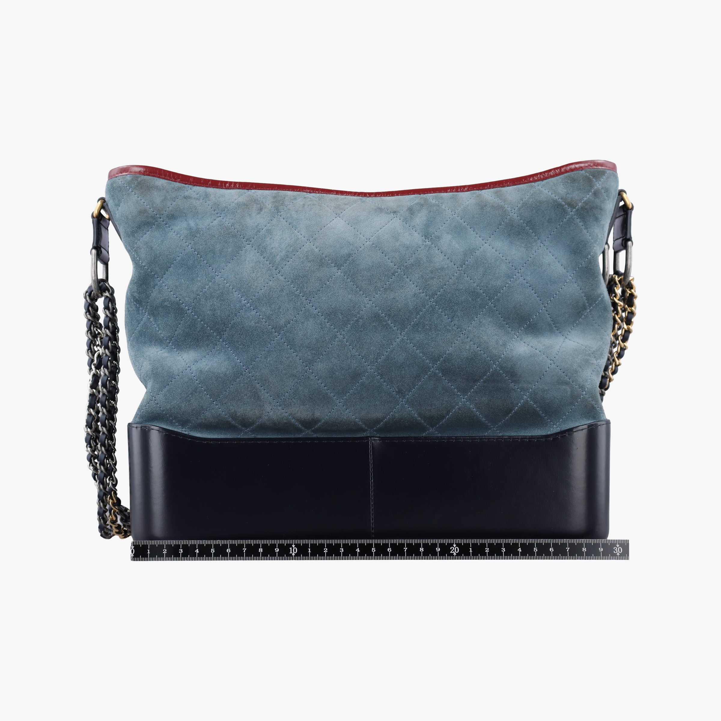 GABRIELLE Blue×Black×Red Leather×Suede A93825 24235091ガブリエル ブルー×ブラック×レッド レザー×スエード A93825 24235091
