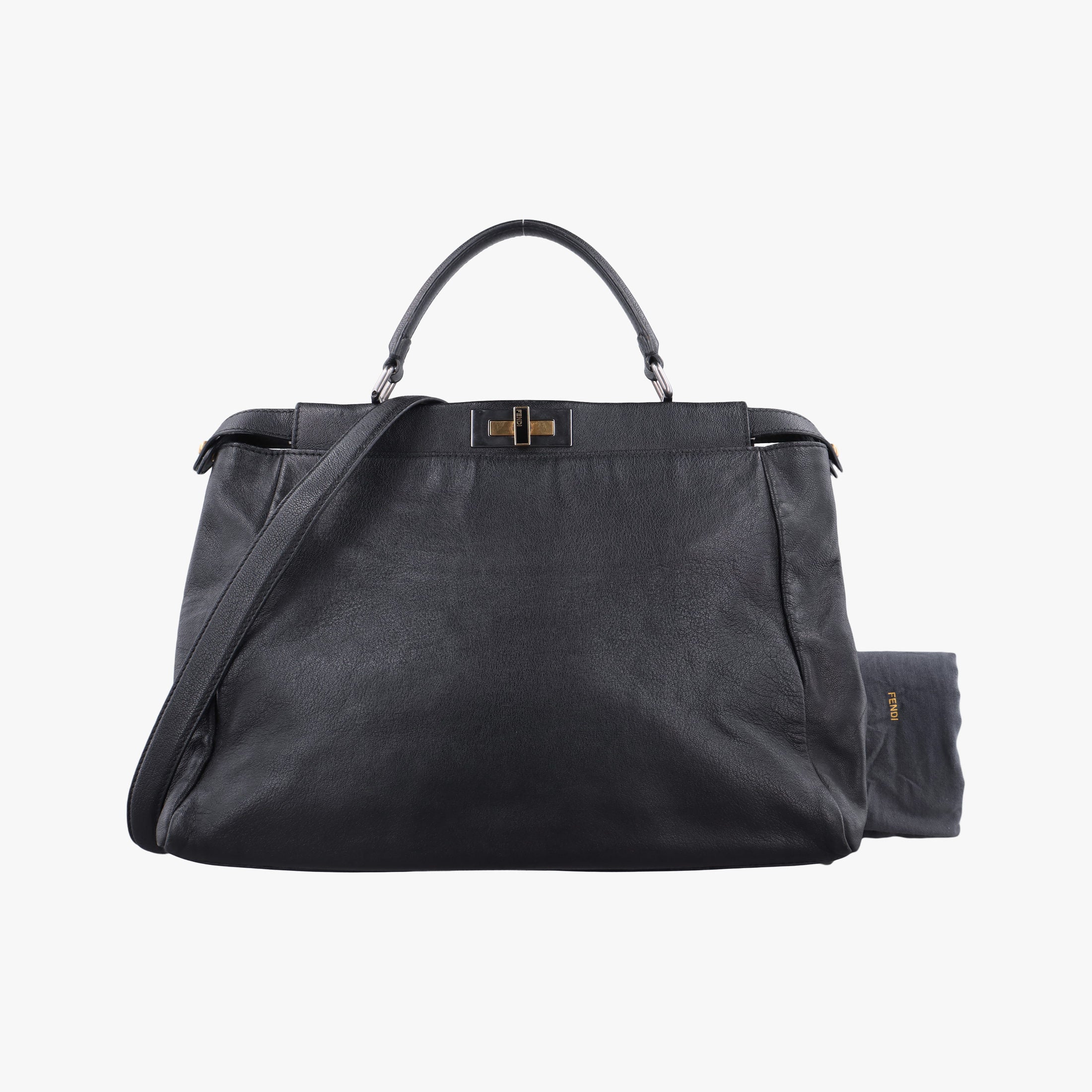 PEEKABOO Large Black Leather 8BN210 8BN210-BKK-119.2516ピーカブー ラージ ブラック レザー 8BN210 8BN210-BKK-119.2516