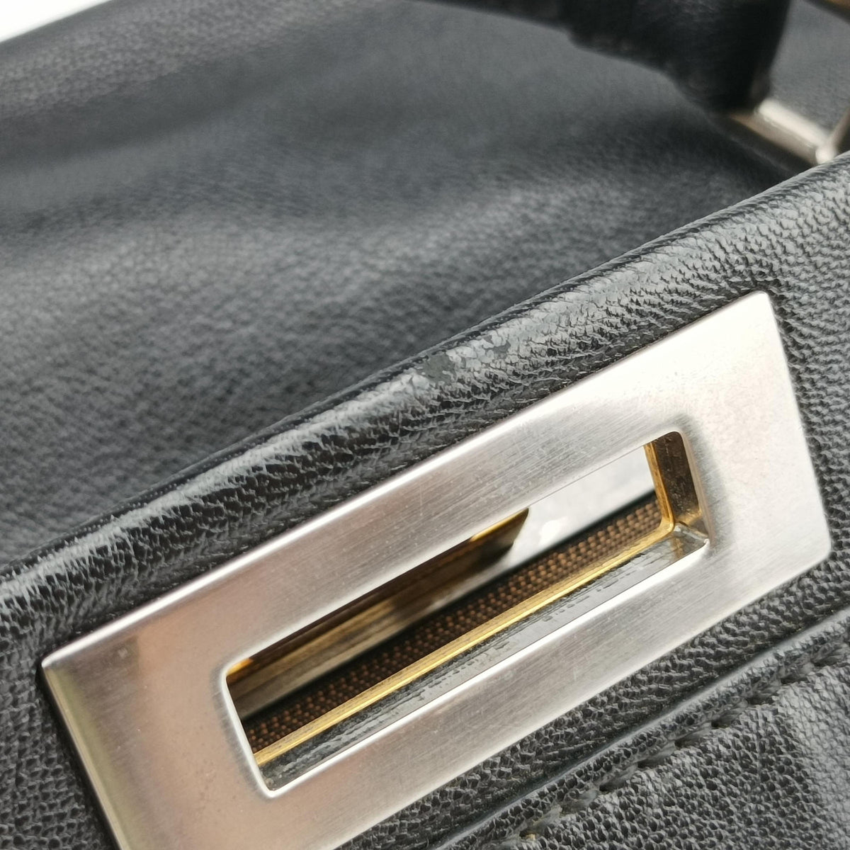 PEEKABOO Large Black Leather 8BN210 8BN210-BKK-119.2516ピーカブー ラージ ブラック レザー 8BN210 8BN210-BKK-119.2516