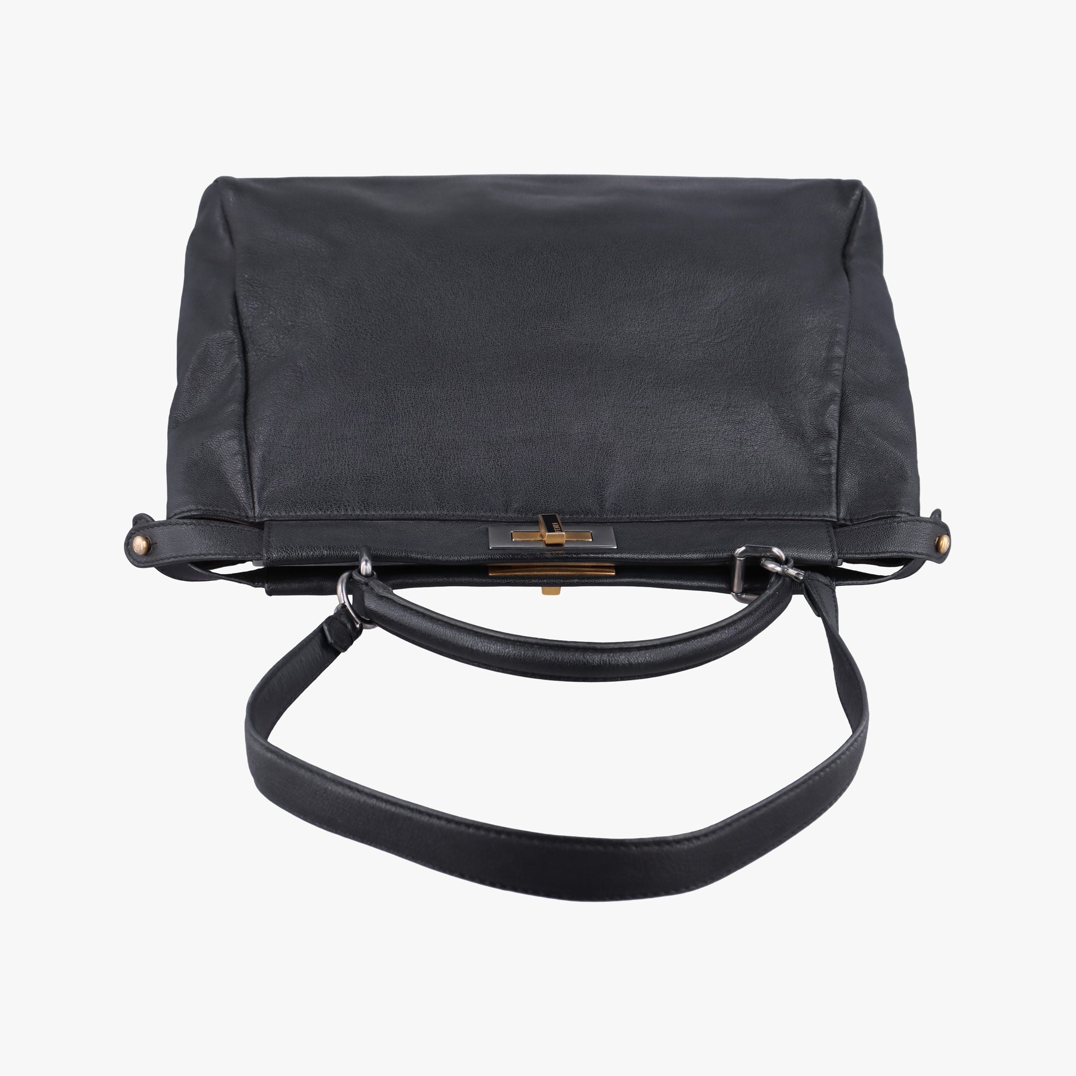 PEEKABOO Large Black Leather 8BN210 8BN210-BKK-119.2516ピーカブー ラージ ブラック レザー 8BN210 8BN210-BKK-119.2516