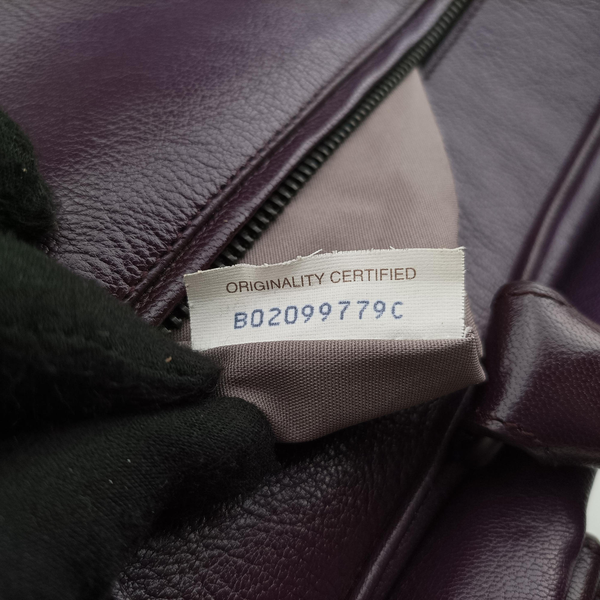 Intrecciato business Purple Leather B02099779Cイントレチャート ビジネス パープル レザー B02099779C