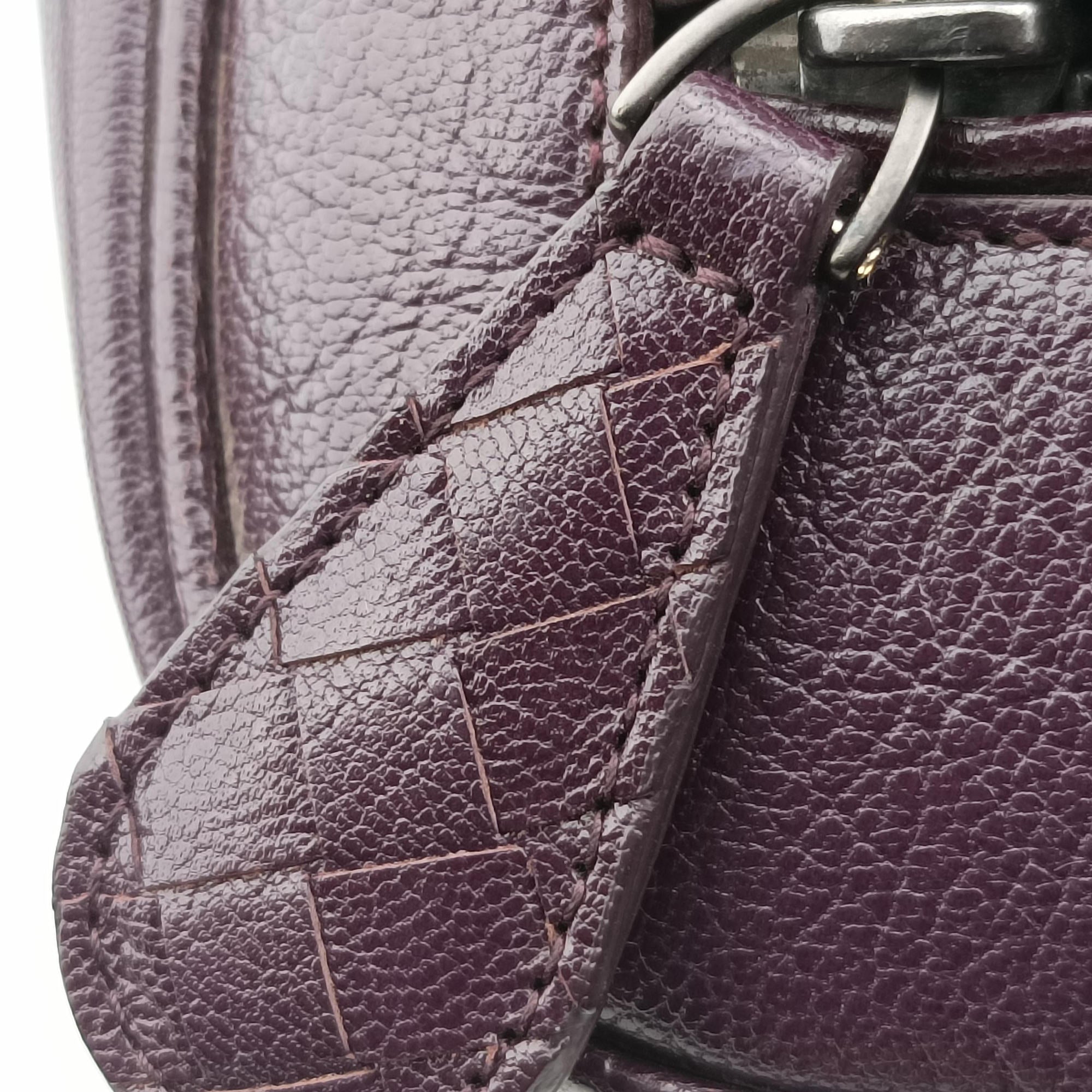 Intrecciato business Purple Leather B02099779Cイントレチャート ビジネス パープル レザー B02099779C