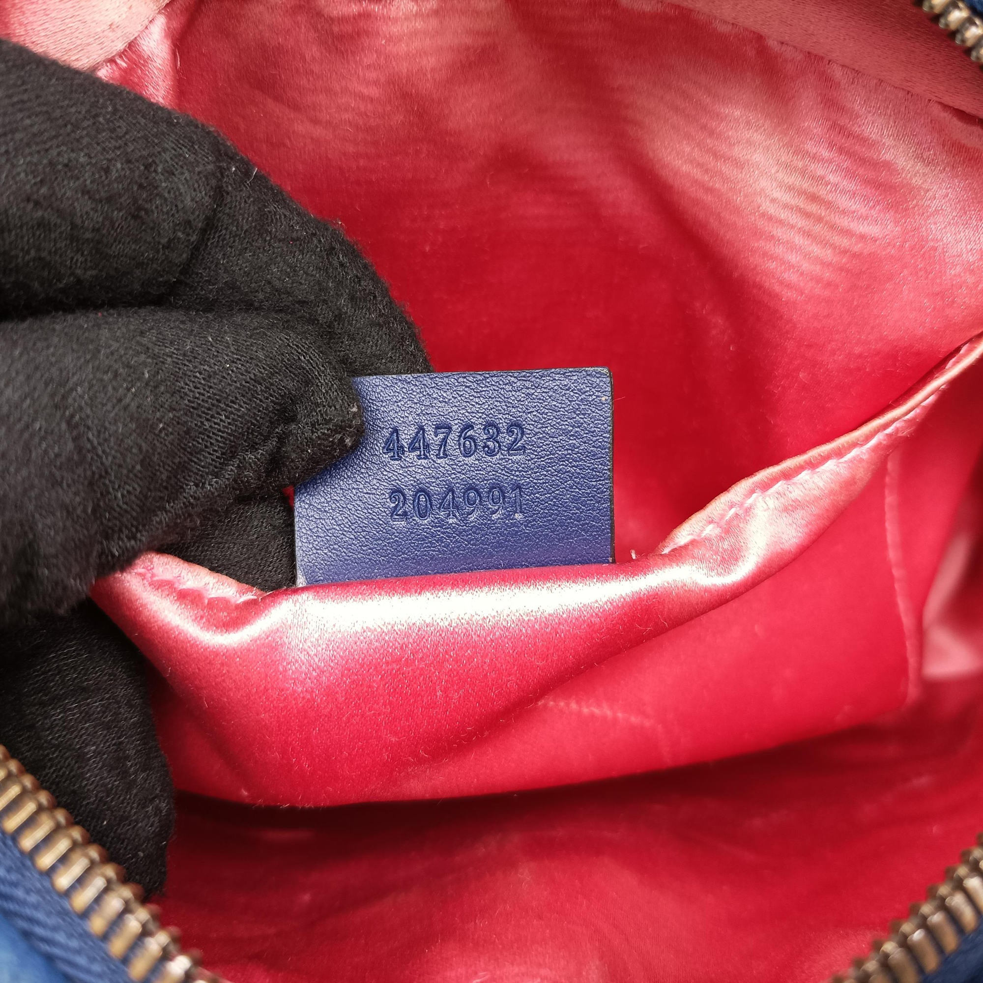 GG Marmont Blue velour 447632 H024258257GGマーモント ブルー ベロア 447632 H024258257