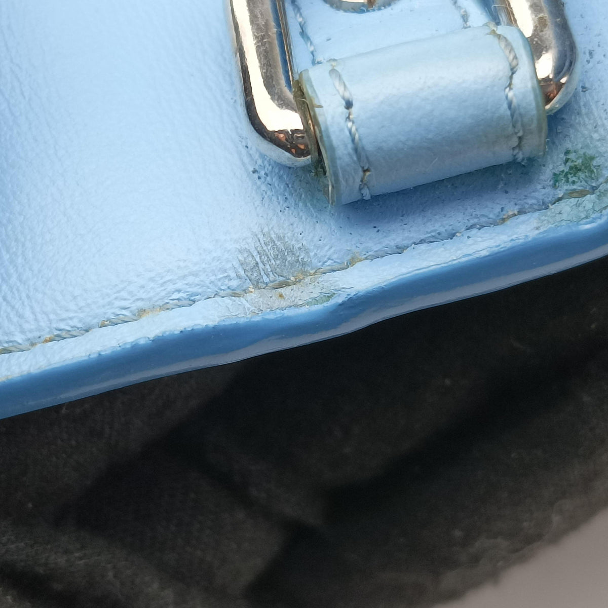 Pre-owned Christian Dior Be Dior Navy×Blue Leather shoulderbag | stylenewstar