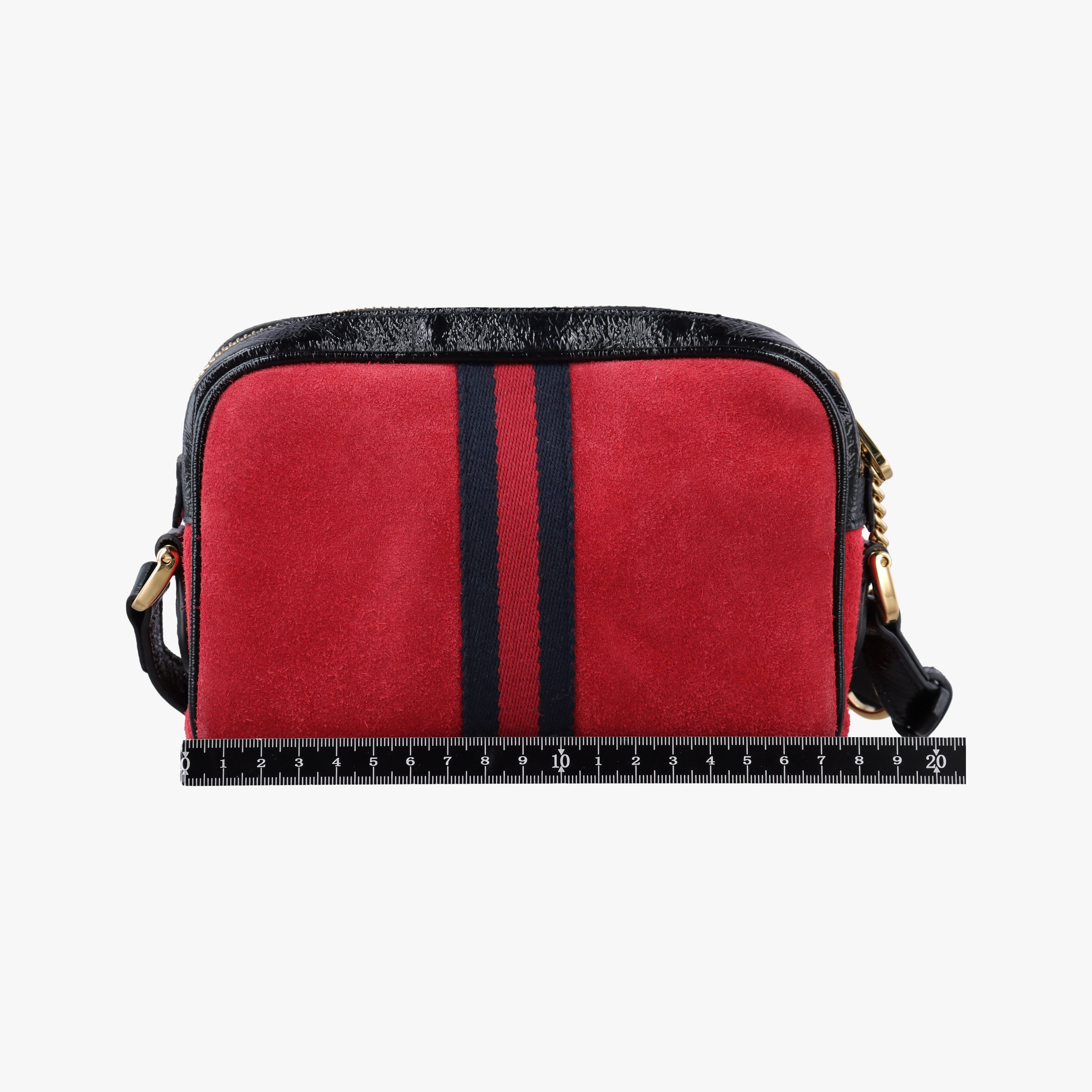 OPHIDIA Black×red suede×leather 517350 オフィディア ブラック×レッド スエード×レザー 517350