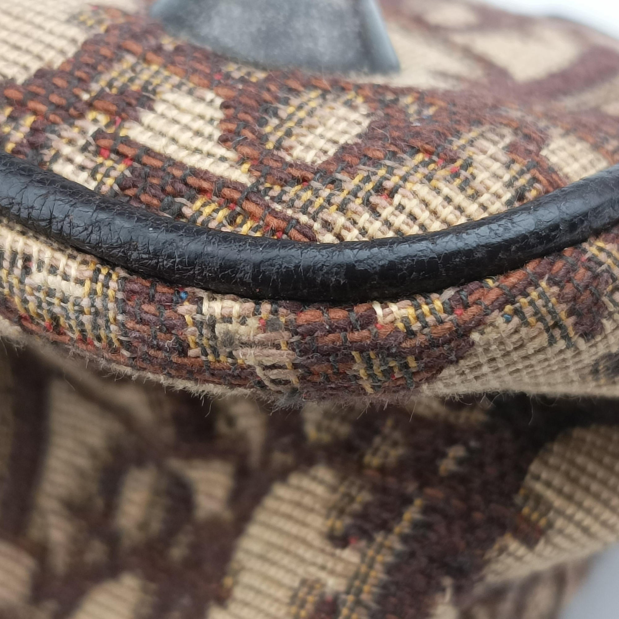 Trotter Brown Canvas × Leather 07-BO-0036トロッター ブラウン キャンバス × レザー 07-BO-0036