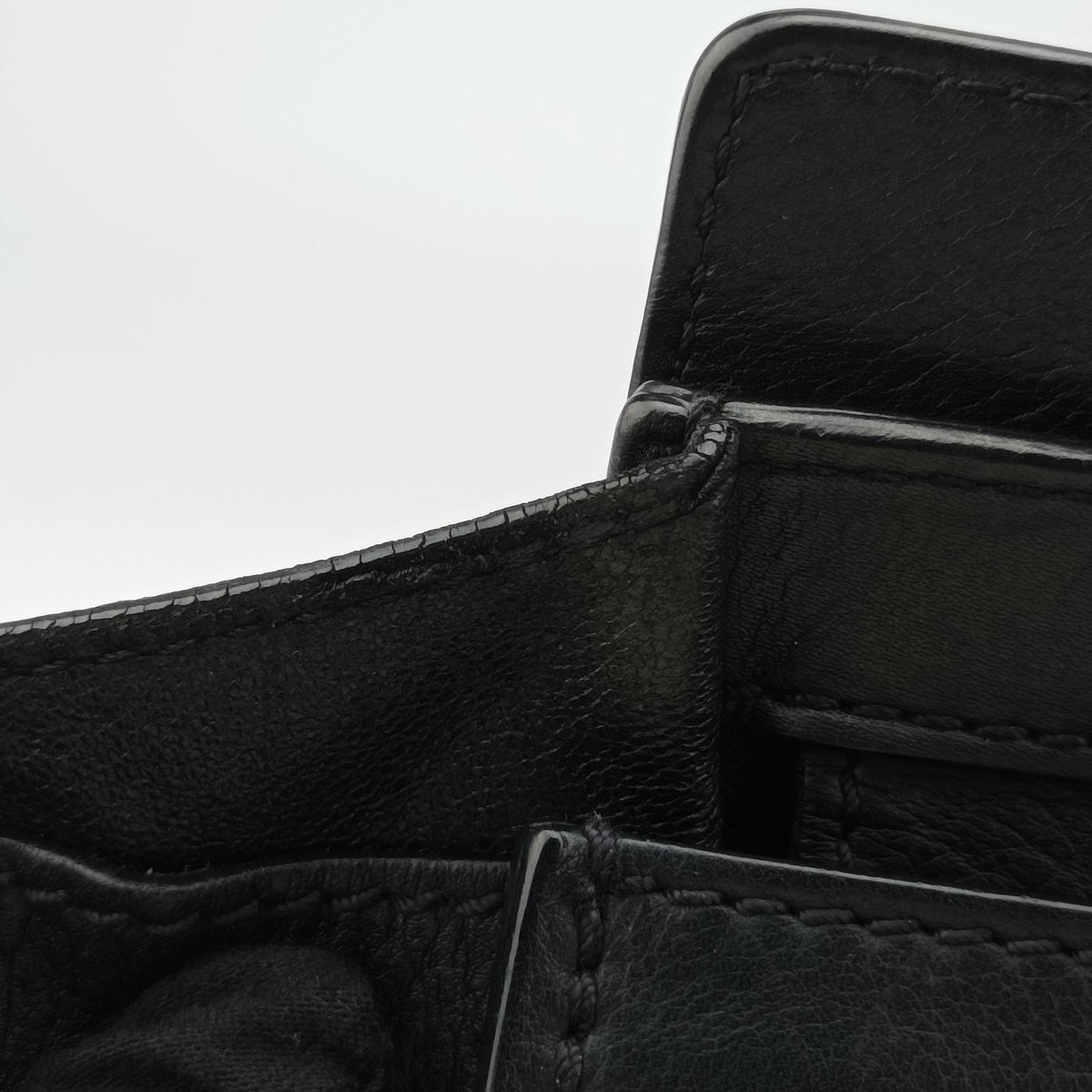 Pre-owned Celine Luggage Micro shopper Black Leather handbag | stylenewstar