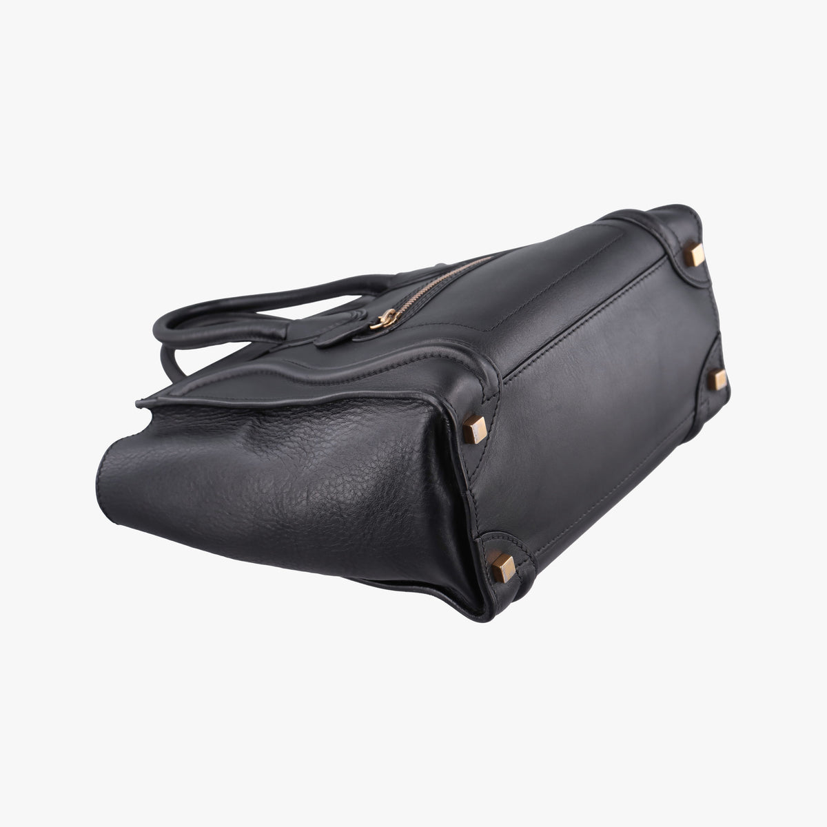 Pre-owned Celine Luggage Micro shopper Black Leather handbag | stylenewstar