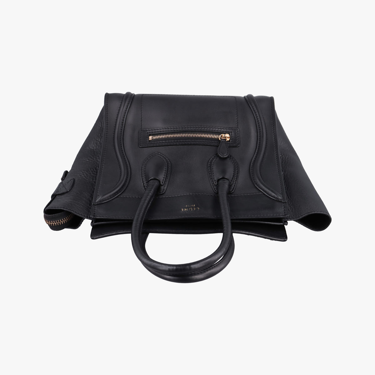 Pre-owned Celine Luggage Micro shopper Black Leather handbag | stylenewstar