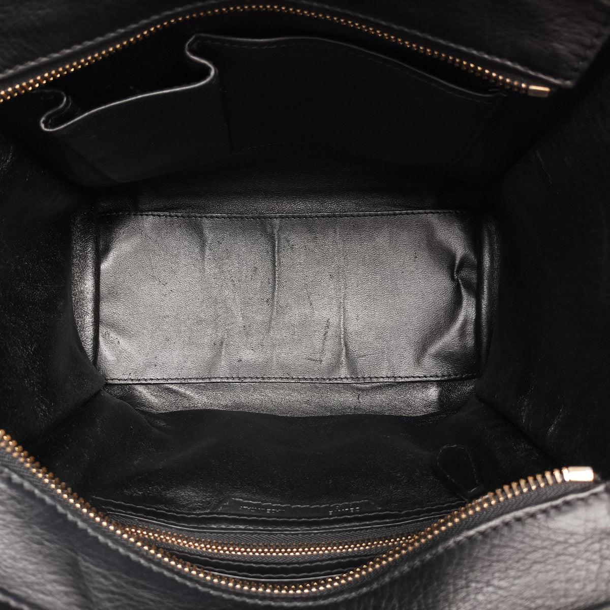 Pre-owned Celine Luggage Micro shopper Black Leather handbag | stylenewstar