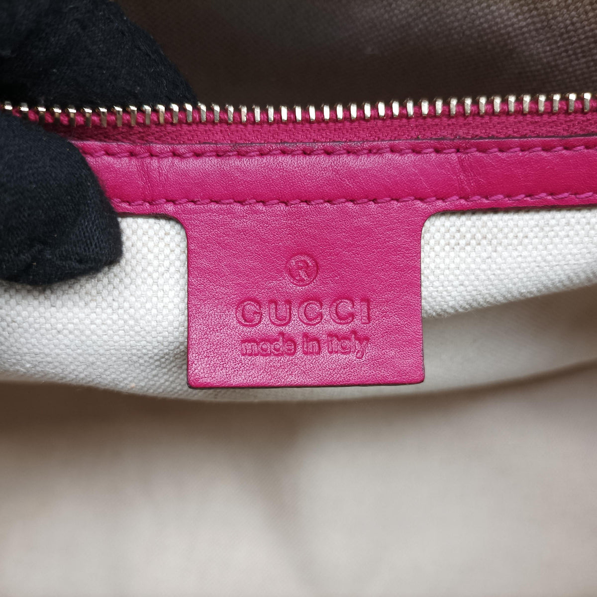 Pre-owned Gucci Microguccissima Rose Patent Leather 309617 shoulderbag | stylenewstar