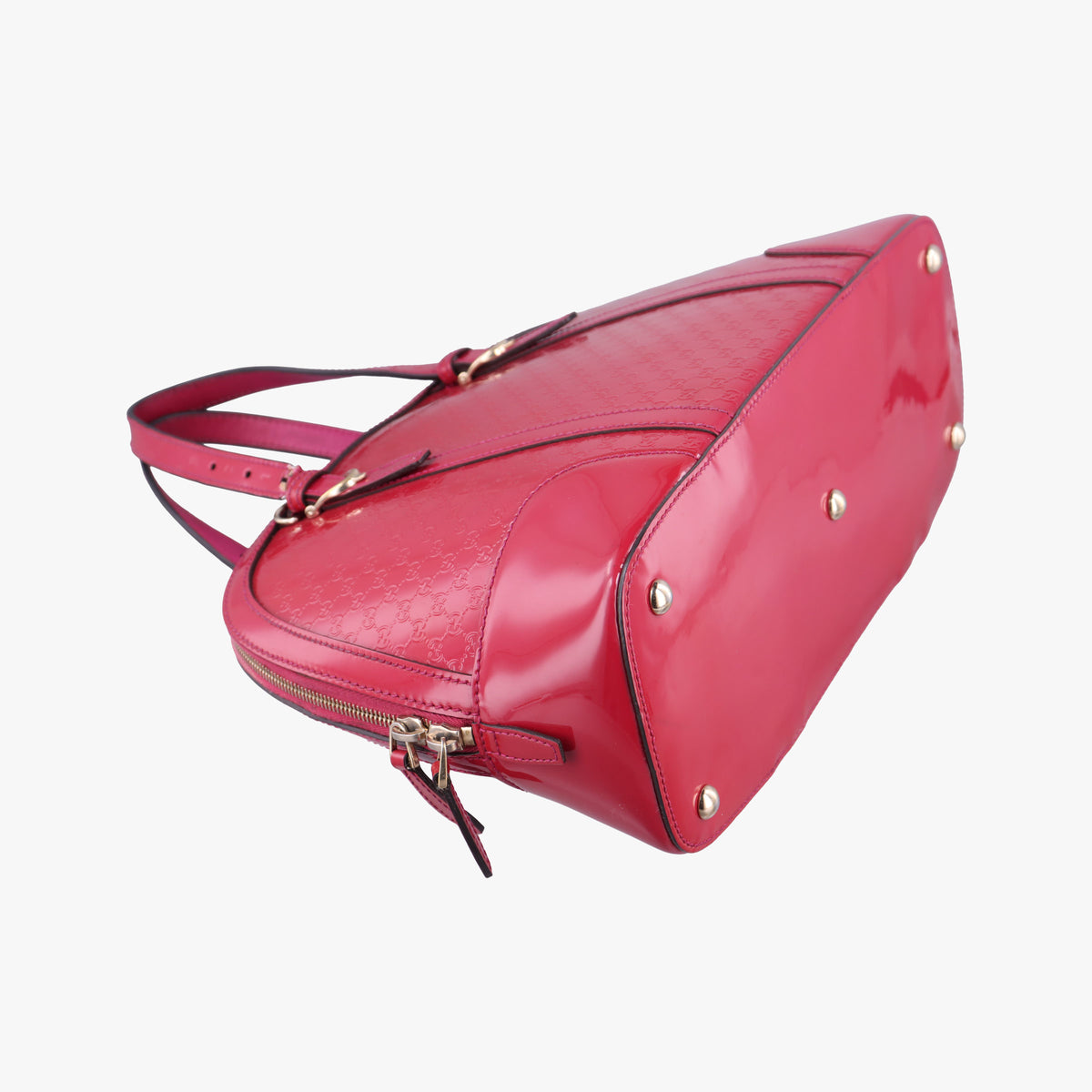 Pre-owned Gucci Microguccissima Rose Patent Leather 309617 shoulderbag | stylenewstar