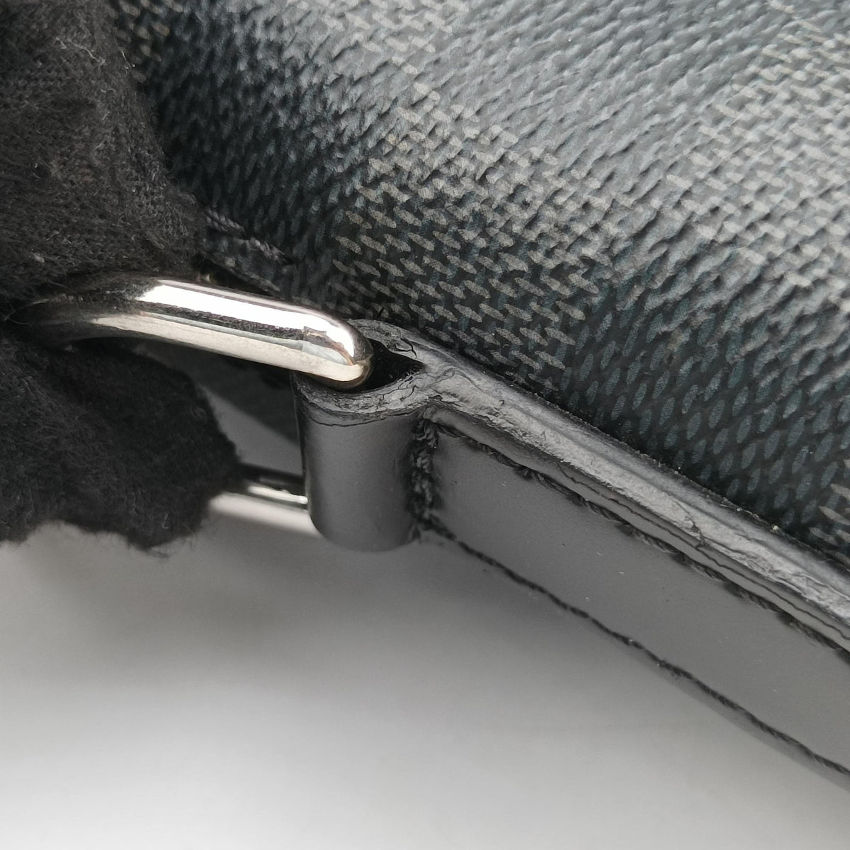 Porte-Documents Jour NM Noir Damier Graphite N48260 CA2166ポルトドキュマンジュール PDJ NM ノワール ダミエ グラフィット N48260 CA2166