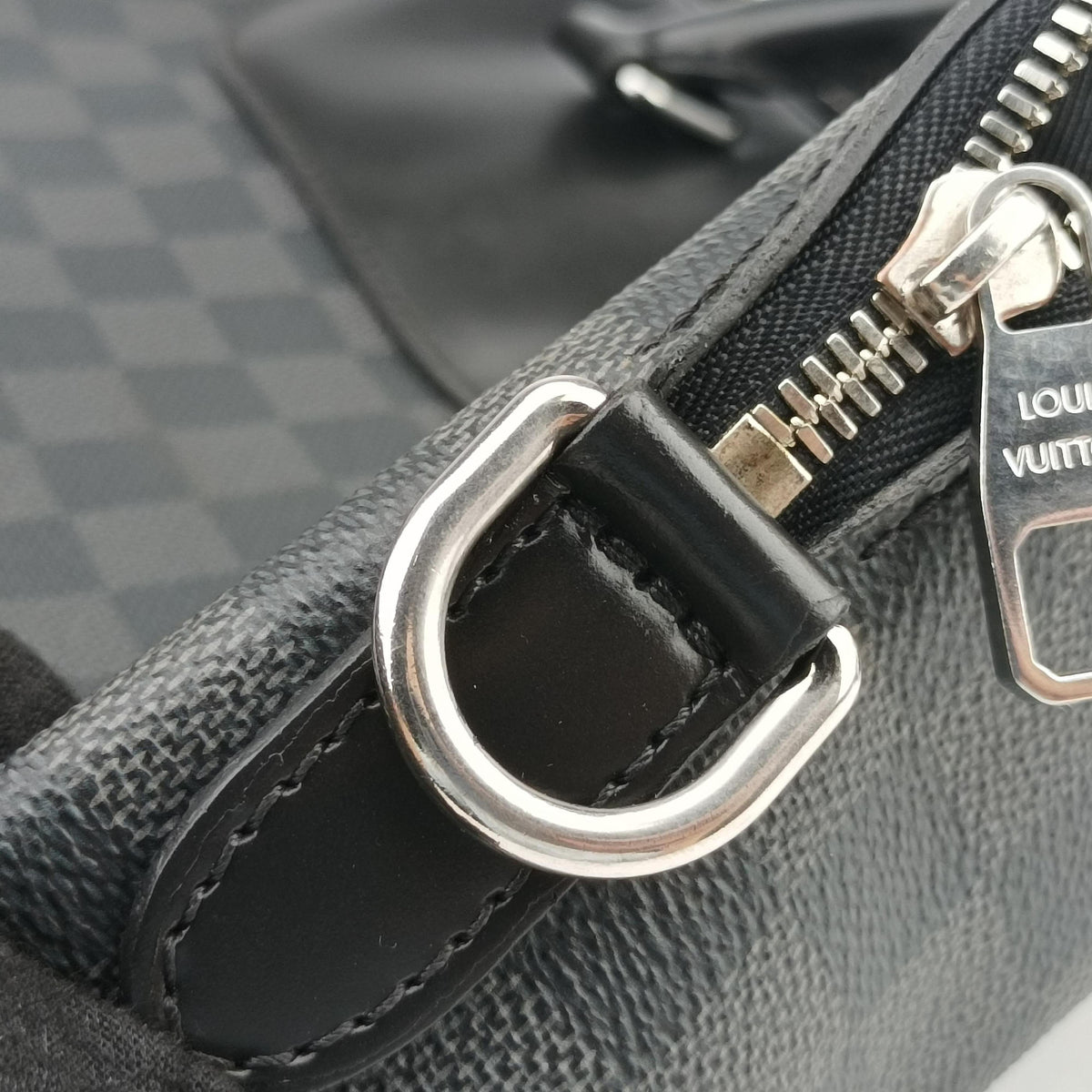 Porte-Documents Jour NM Noir Damier Graphite N48260 CA2166ポルトドキュマンジュール PDJ NM ノワール ダミエ グラフィット N48260 CA2166
