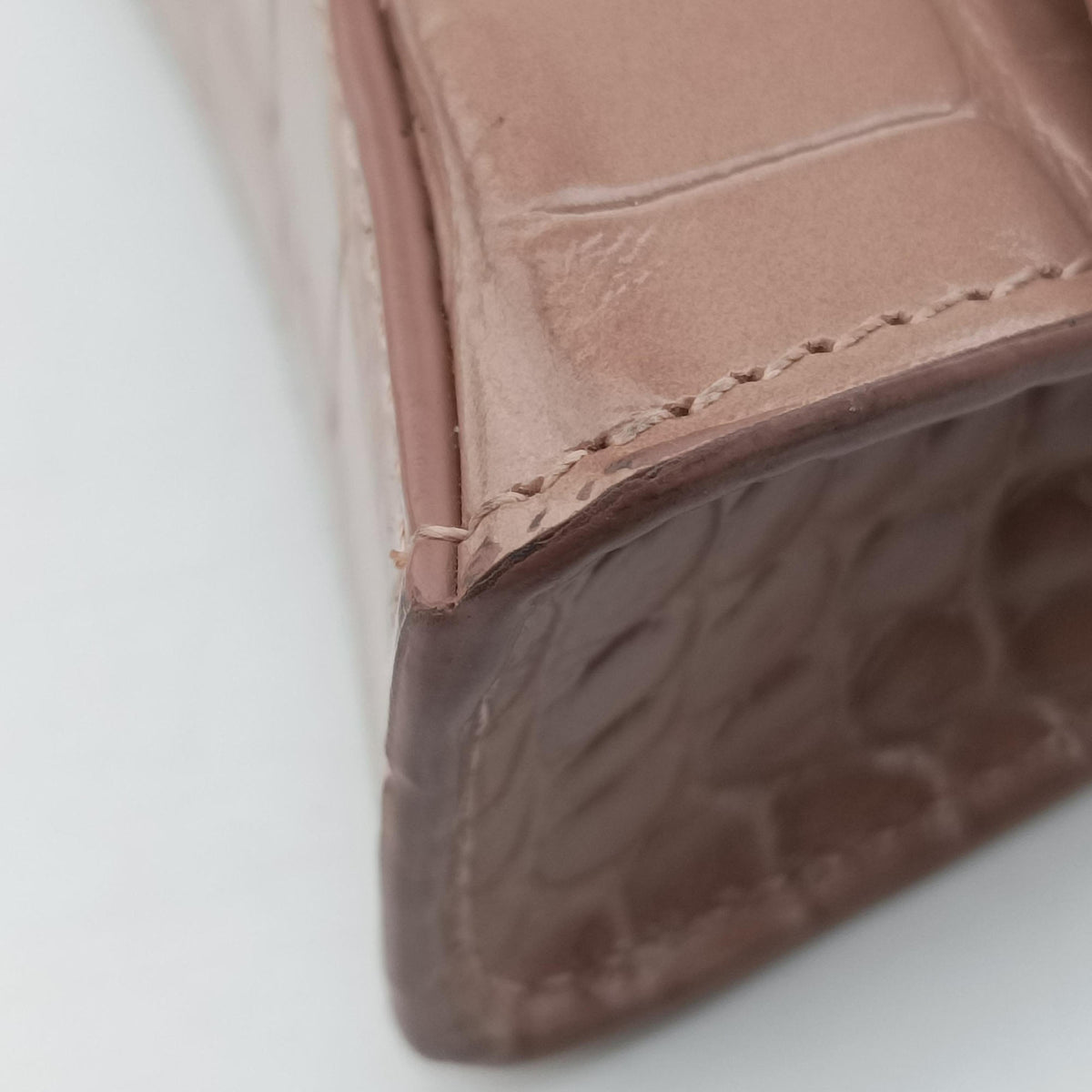 Secondhand Balenciaga Hourglass mini Beige leather shoulderbag | stylenewstar