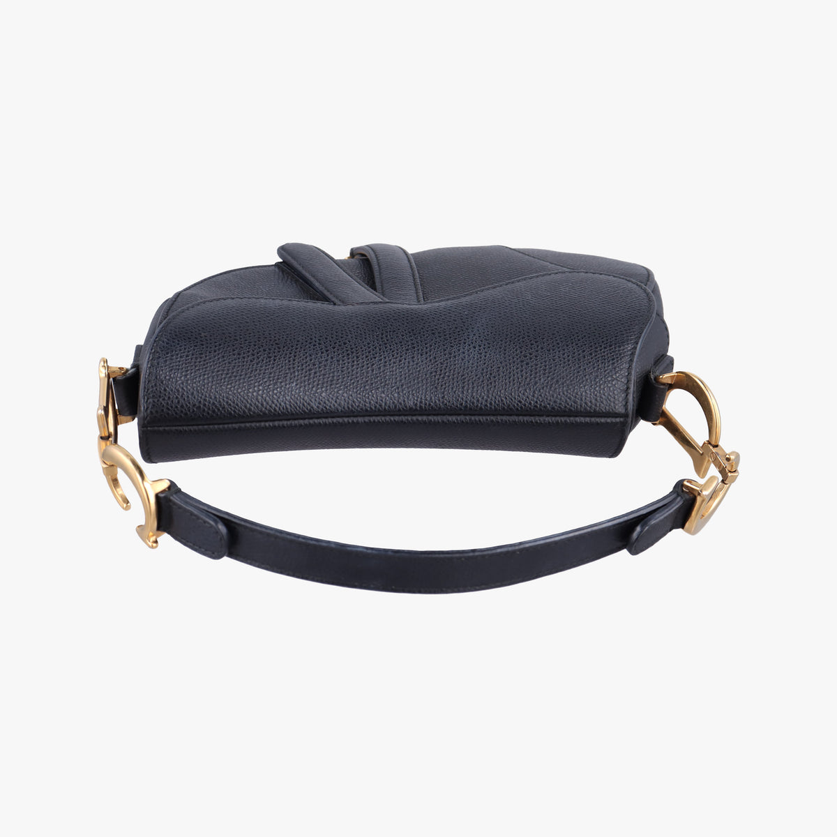 Pre-owned Christian Dior saddle Black leather handbag | stylenewstar