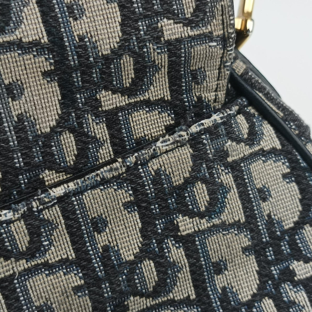 Saddle Navy Jacquard × Leather 03-RU-1108サドル ネイビー ジャガード×レザー 03-RU-1108