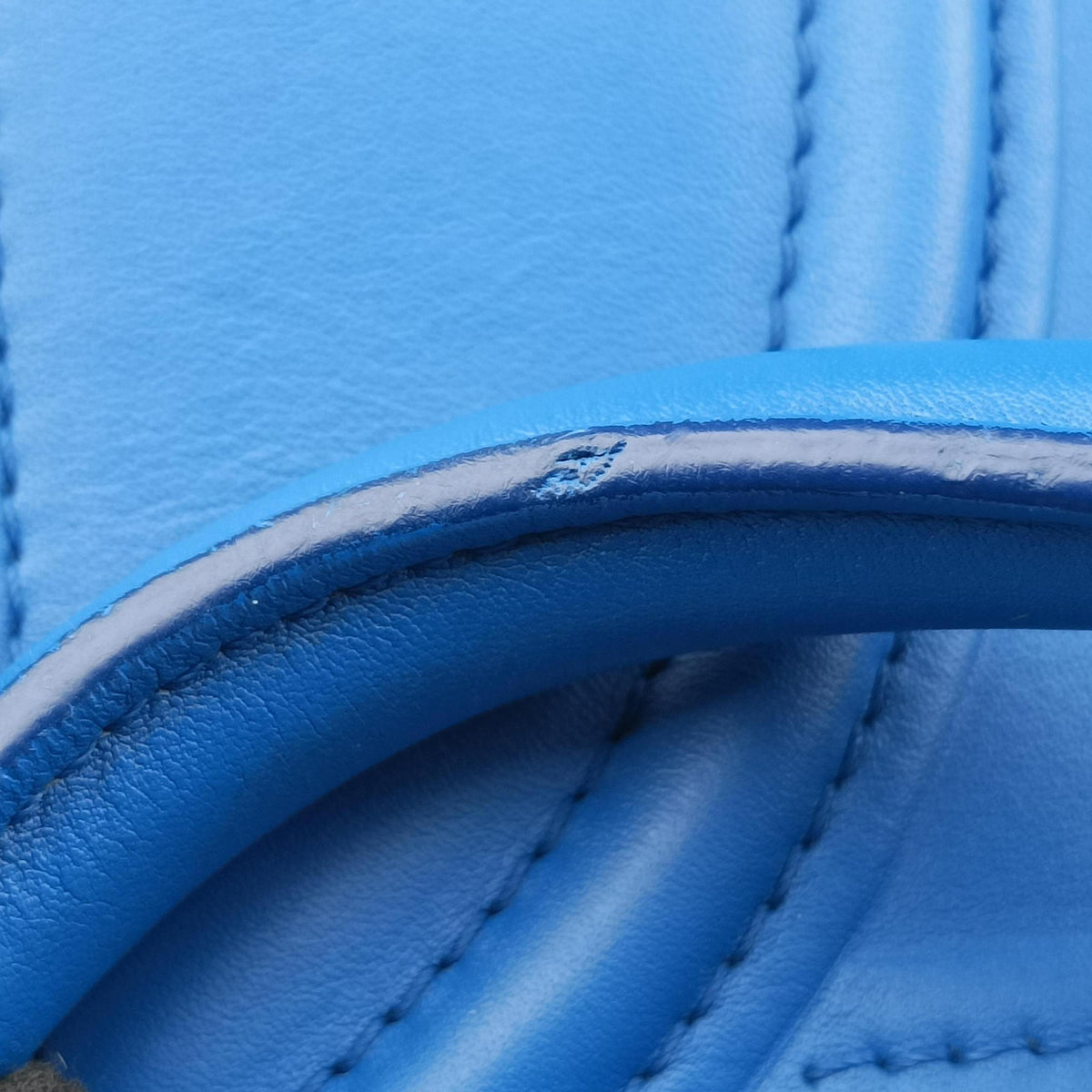 Vintage Celine Luggage Square Phantom Blue Leather handbag | stylenewstar