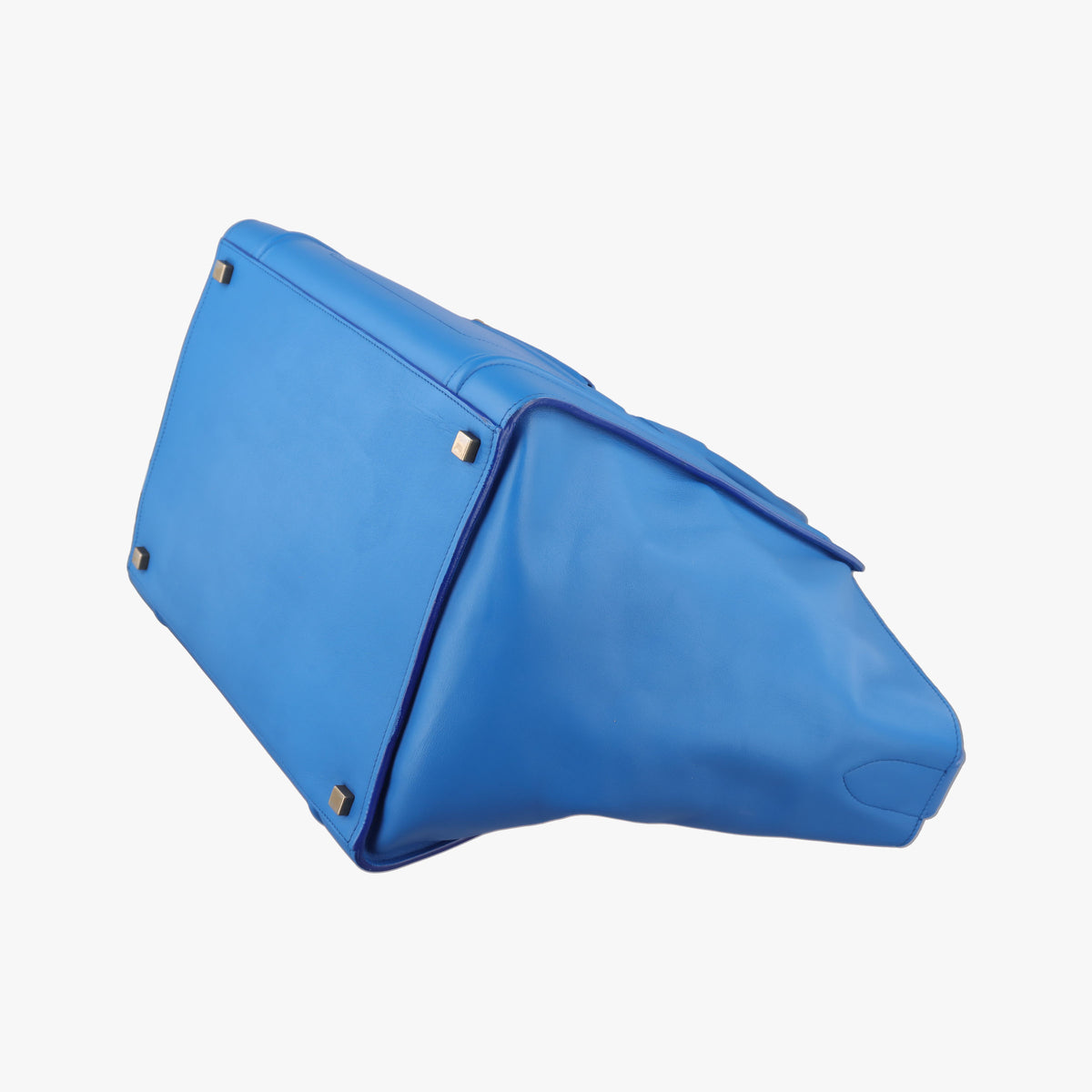 Vintage Celine Luggage Square Phantom Blue Leather handbag | stylenewstar