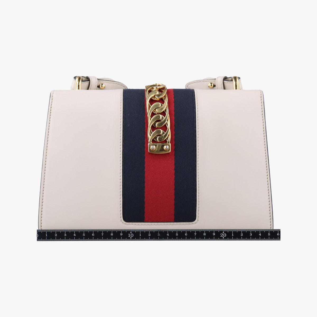 Sylvie Ivory×navy×red Leather 421882 G021593167シルヴィ アイボリー×ネイビー×レッド レザー 421882 G021593167
