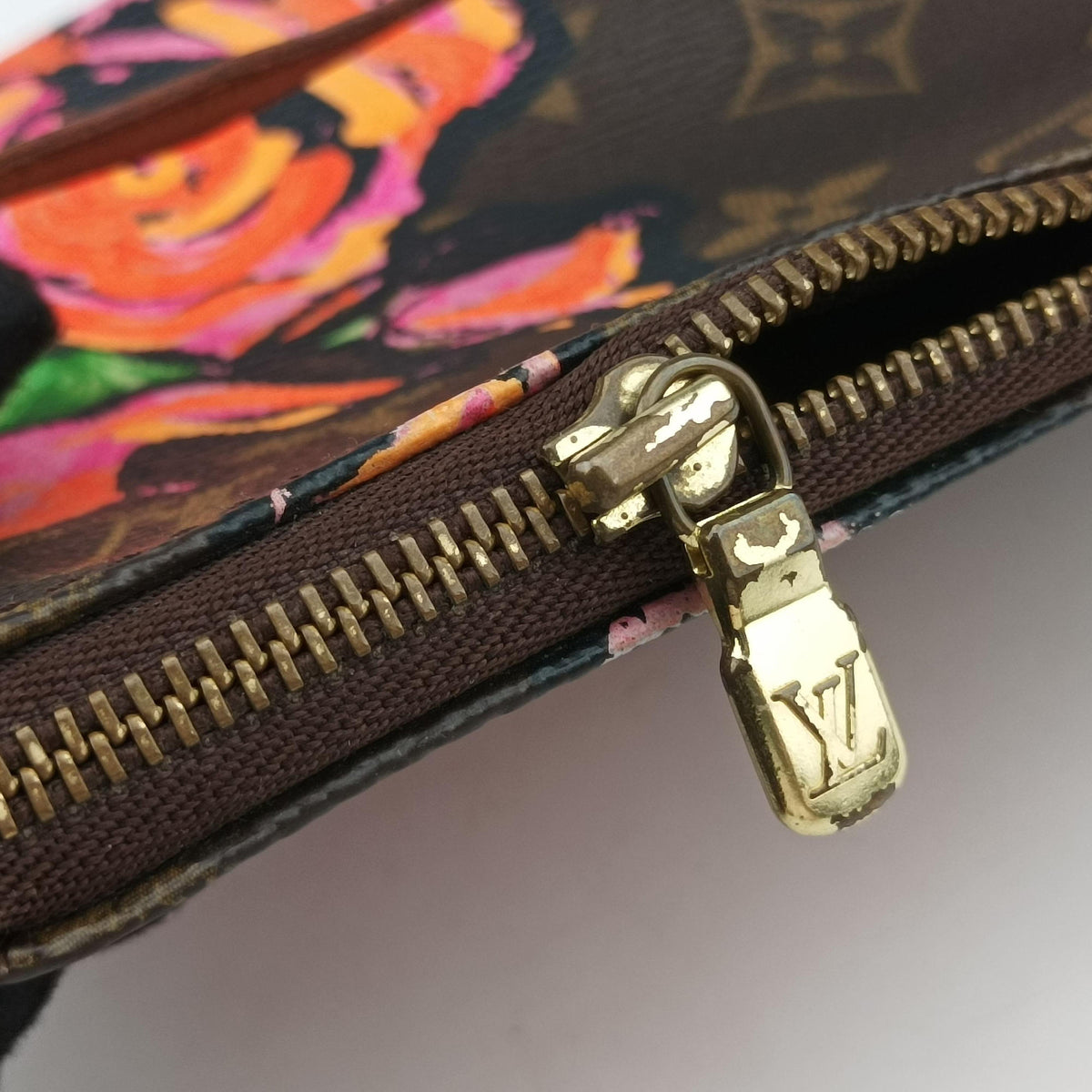 Pre-owned Louis Vuitton Pochette Accessoires brown×multi Monogram Canvas M48615 handbag | stylenewstar
