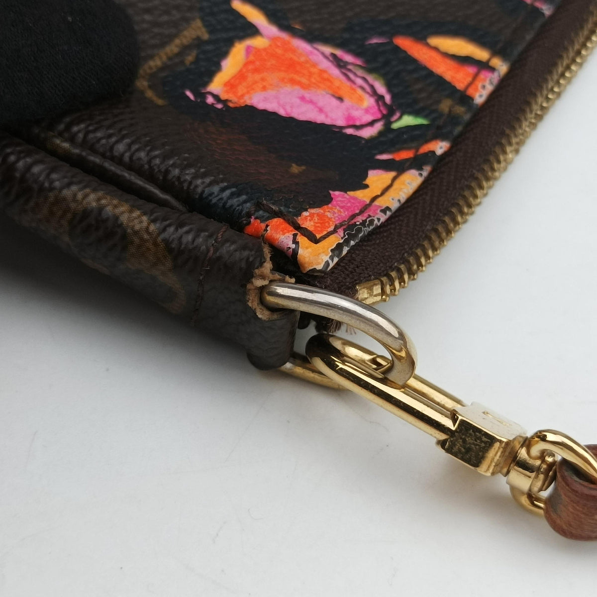 Pre-owned Louis Vuitton Pochette Accessoires brown×multi Monogram Canvas M48615 handbag | stylenewstar