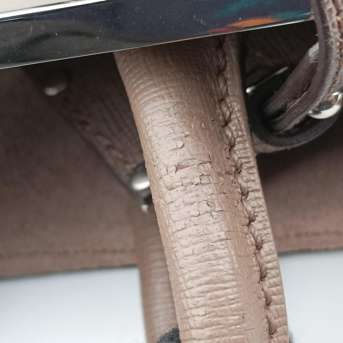 Pre-owned Fendi 2 JOURS Brown Leather 8BH250 shoulderbag | stylenewstar