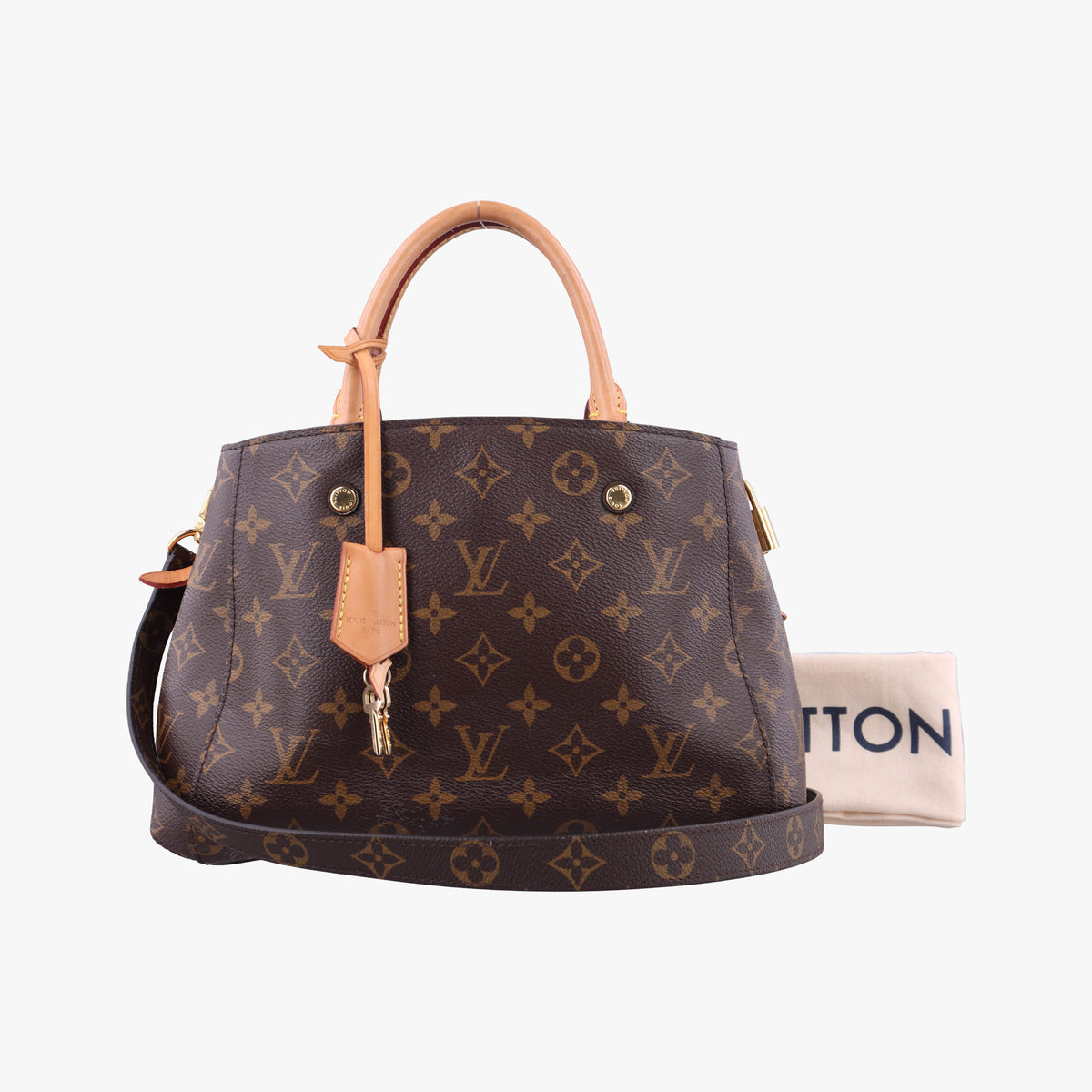 Pre-owned Louis Vuitton Montaigne BB Brown Monogram Canvas M41055 shoulderbag | stylenewstar